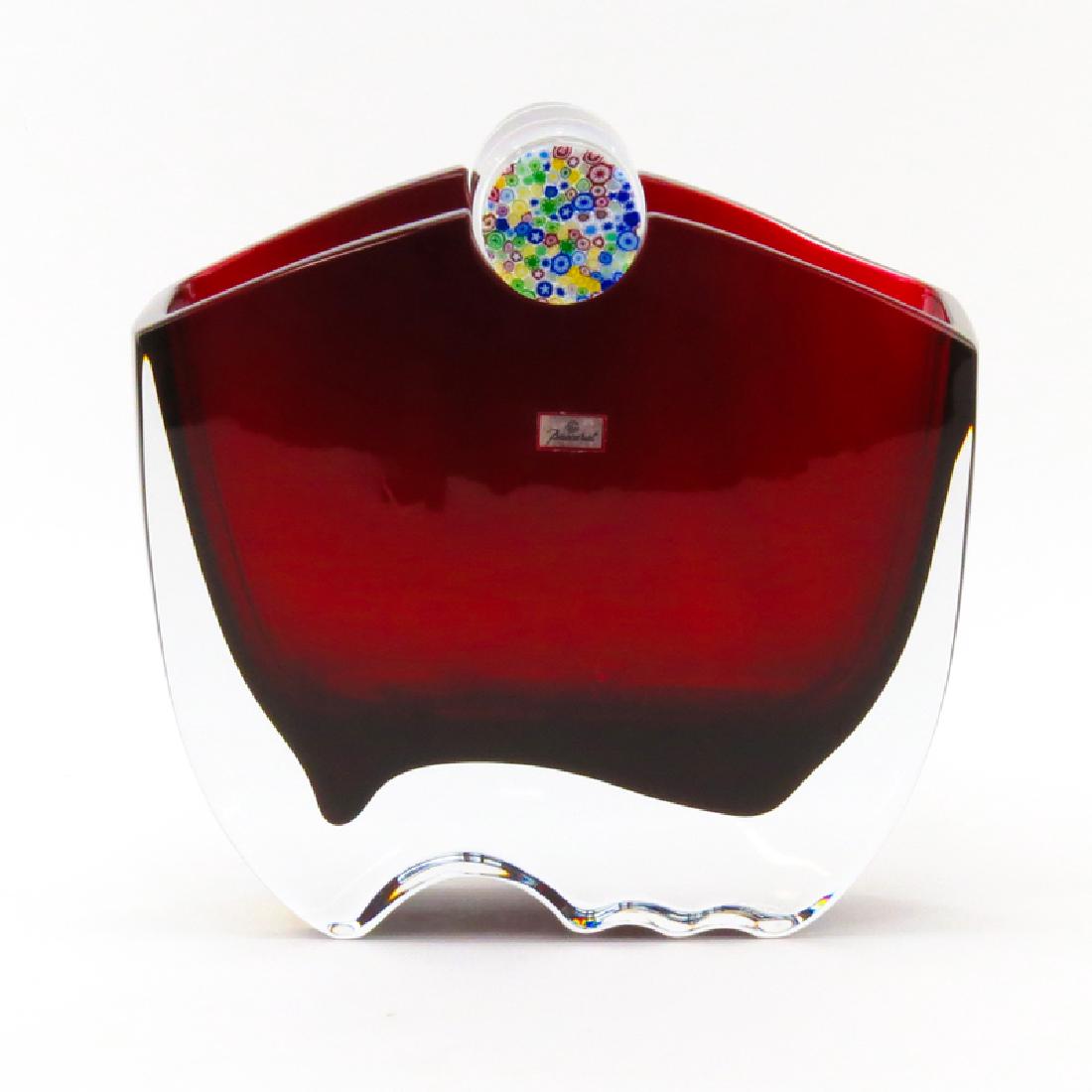 Baccarat "Oceanie" Rouge to Clear Crystal Vase in (1 of 8)