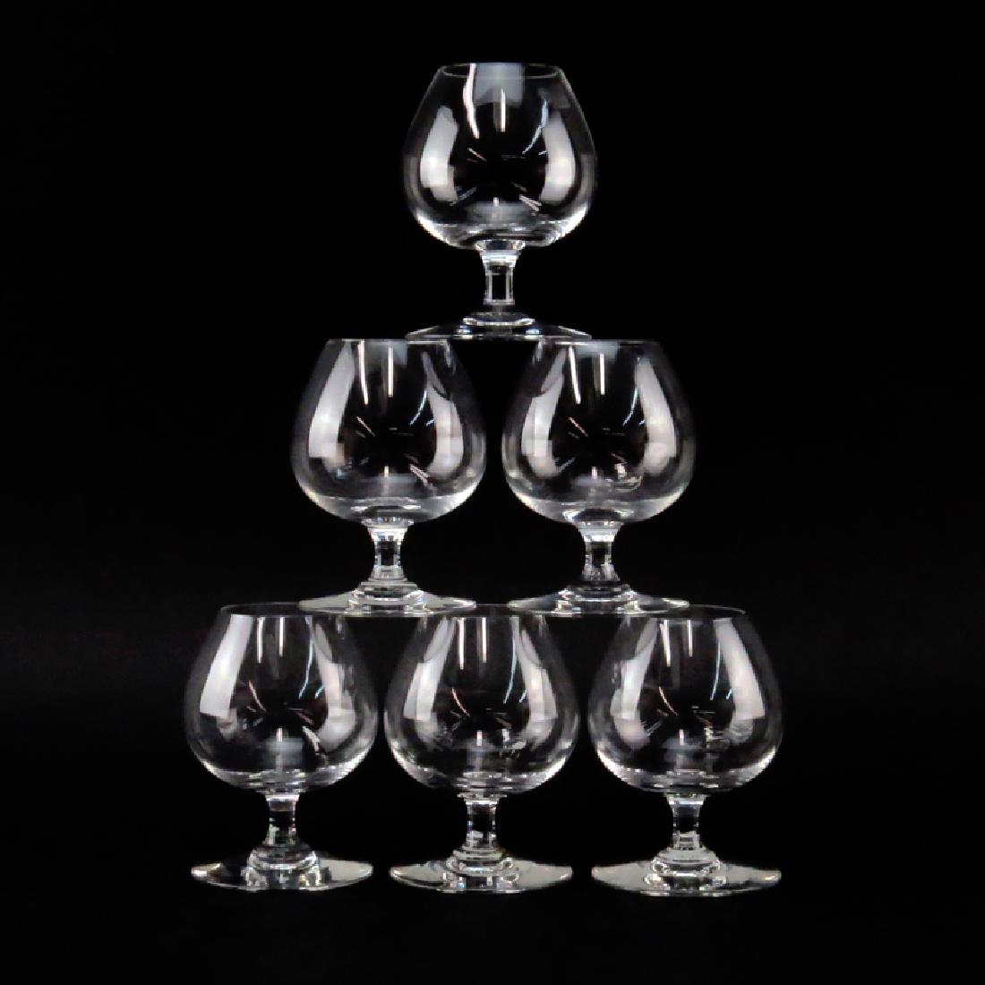 Set of Six (6) Baccarat Crystal Brandy Snifters in (1 of 7)