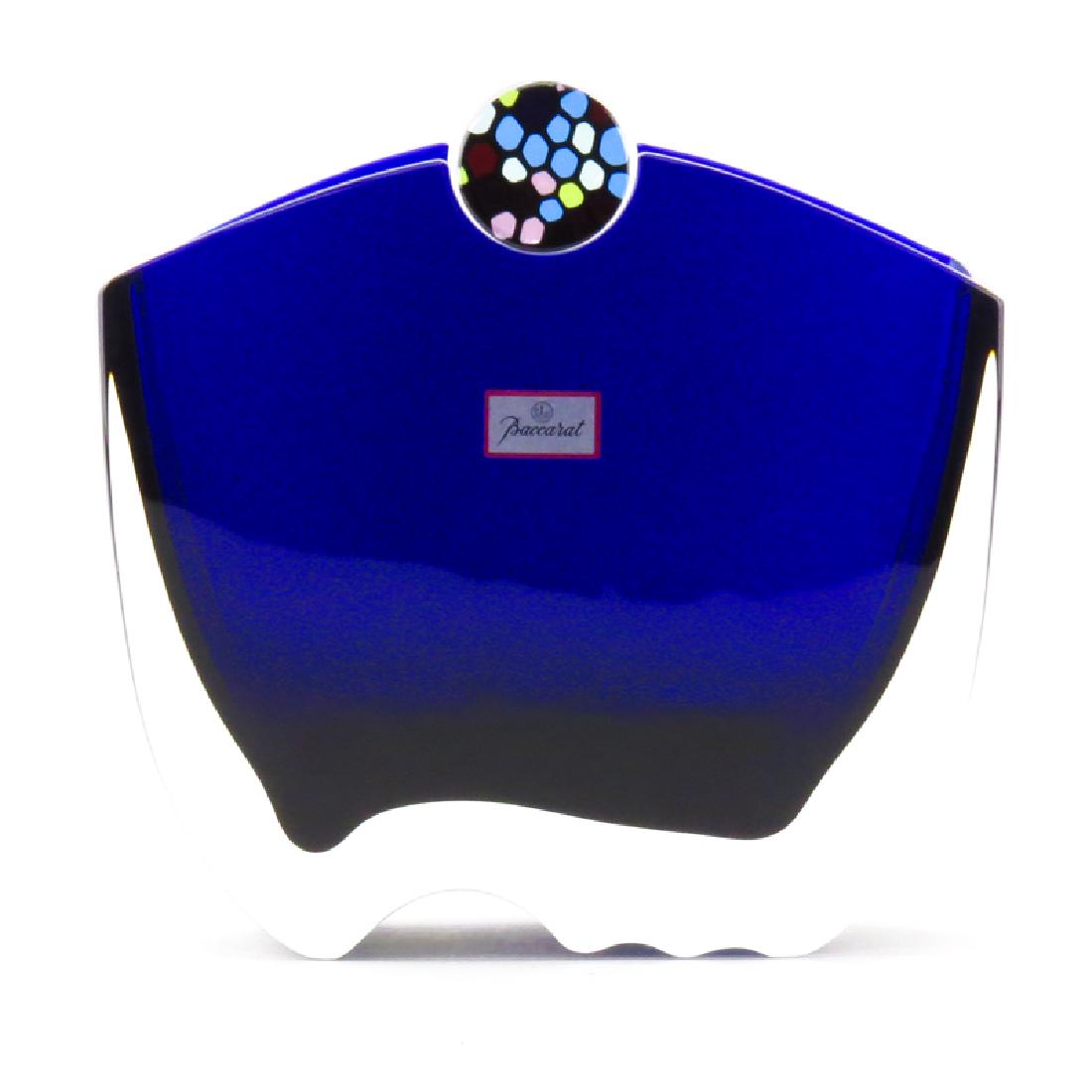 Baccarat "Oceanie" Cobalt to Clear Crystal Vase in (1 of 8)