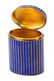 Vintage Italian Guilloche Enamel and Silver Round Box - 2
