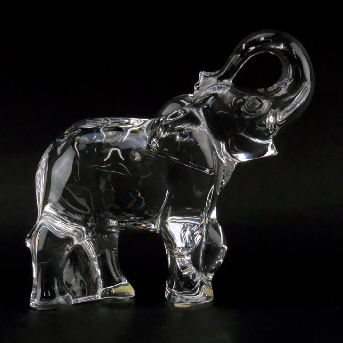 Baccarat Elephant Crystal Figurine in Original Box (1 of 7)