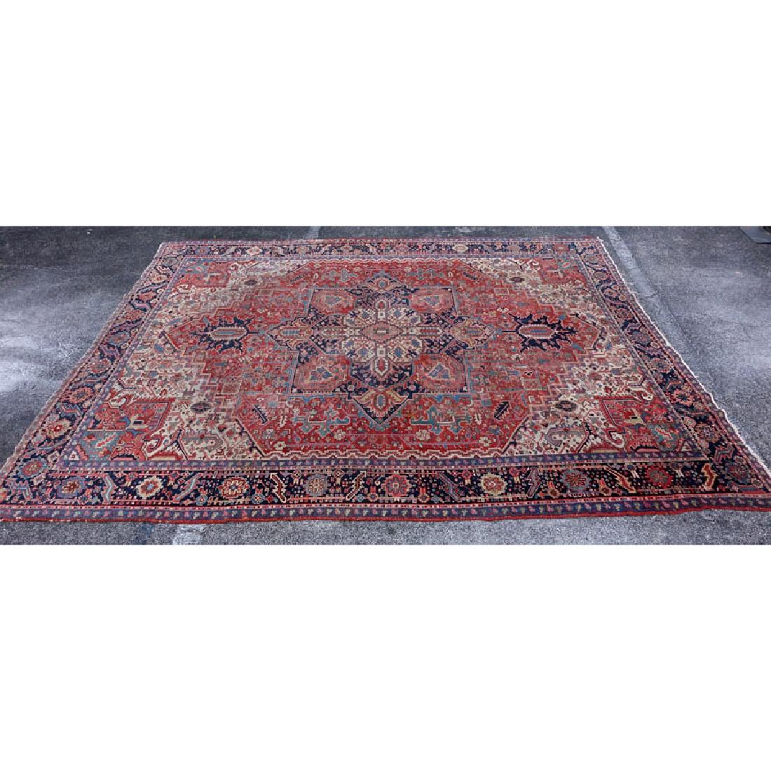 Semi-Antique Heriz Rug. Unsigned. Condition _______. (1 of 4)
