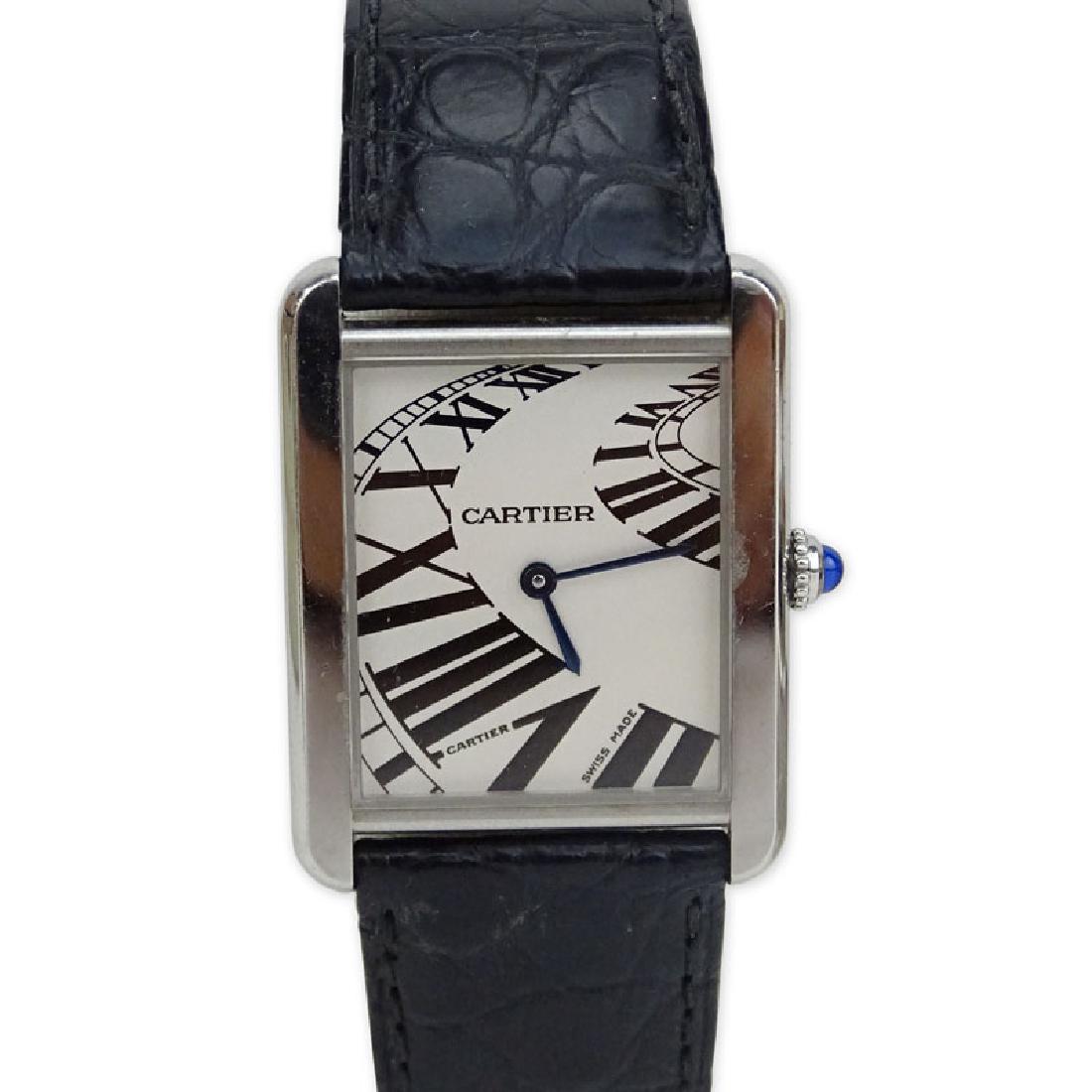 Lady's Cartier Tank Solo 3169 Stainless Steel Quartz (1 of 6)