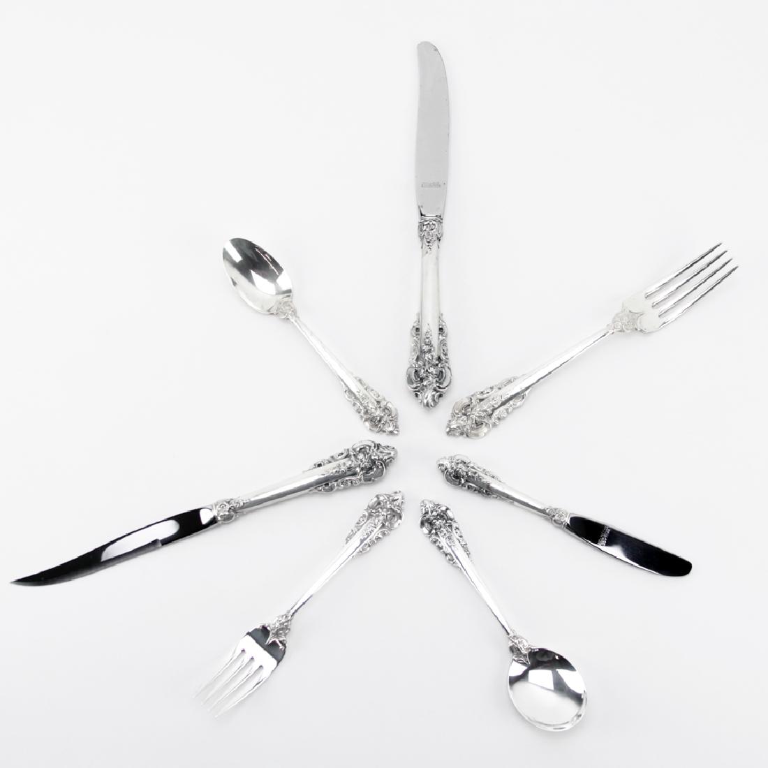 Ninety (90) Piece Wallace "Grand Baroque" Sterling (1 of 4)