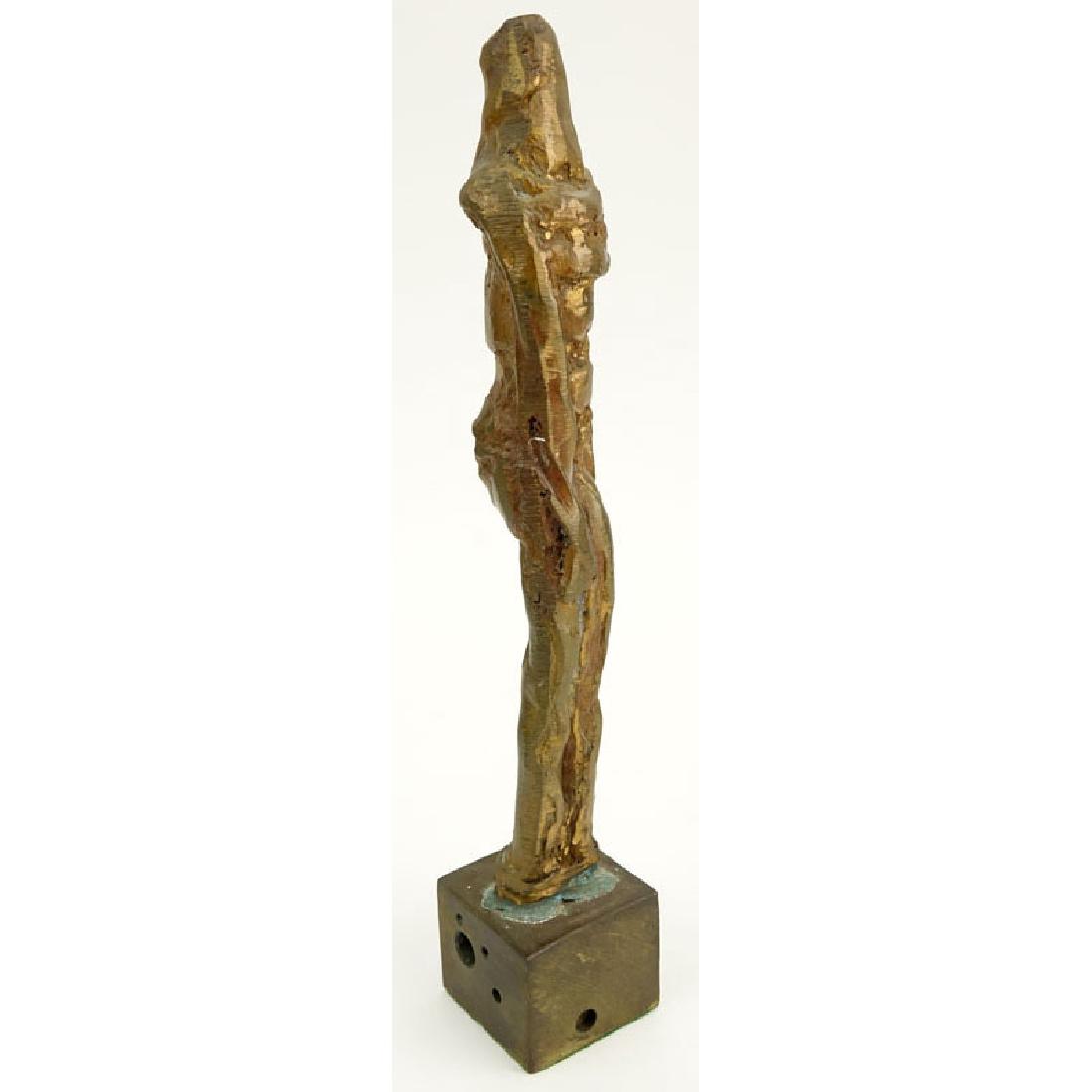 Herbert Kallem, American (1909-1994) "Untitled" Bronze: Herbert Kallem, American (1909-1994) "Untitled" Bronze Abstract Standing Figure. Signed and dated 1973 on obverse side. Good condition. Measures 11-3/4" H. Shipping $58.00 (estimate $200-$400)