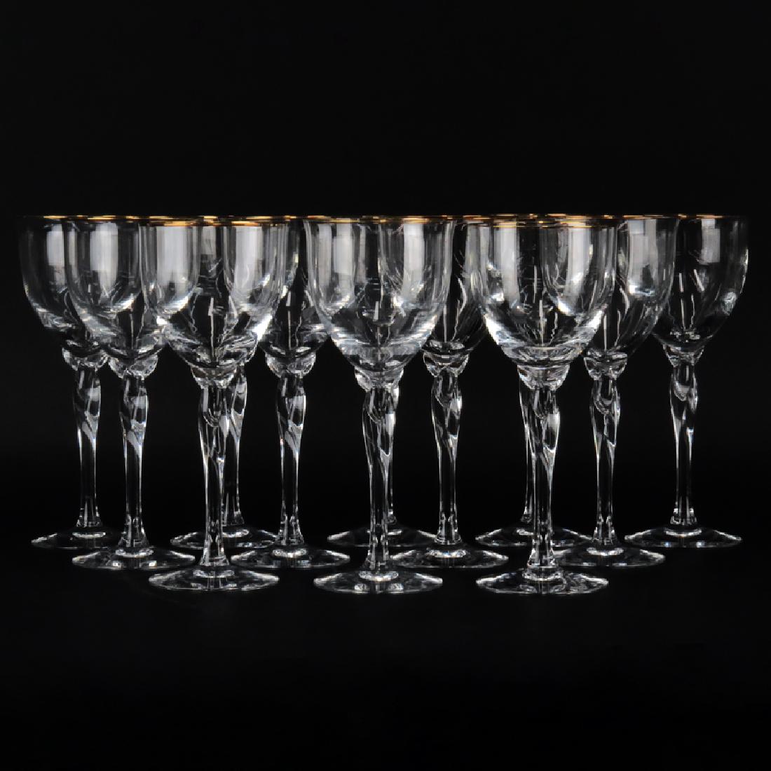 Set of Twelve (12) Lenox "Unity" Crystal Water Goblets (1 of 6)