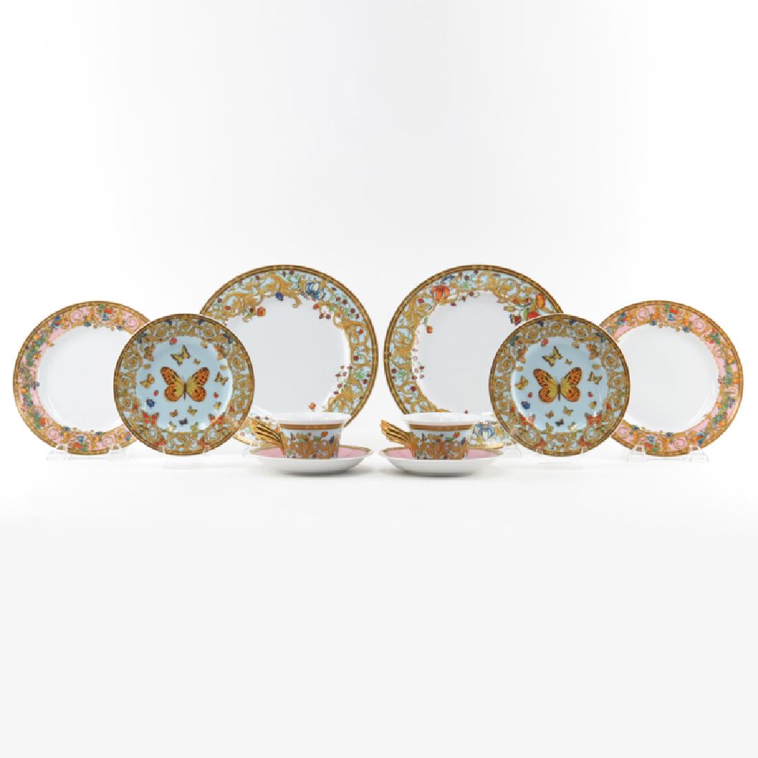 Grouping of Ten (10) Rosenthal Versace "Le Jardin de (1 of 3)