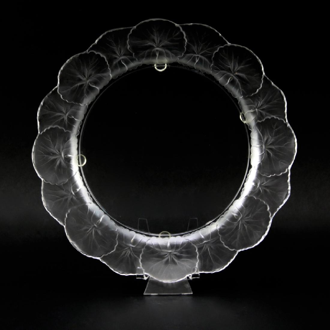 Lalique Crystal "Hornfleur" Dish. Signed. Good (1 of 4)