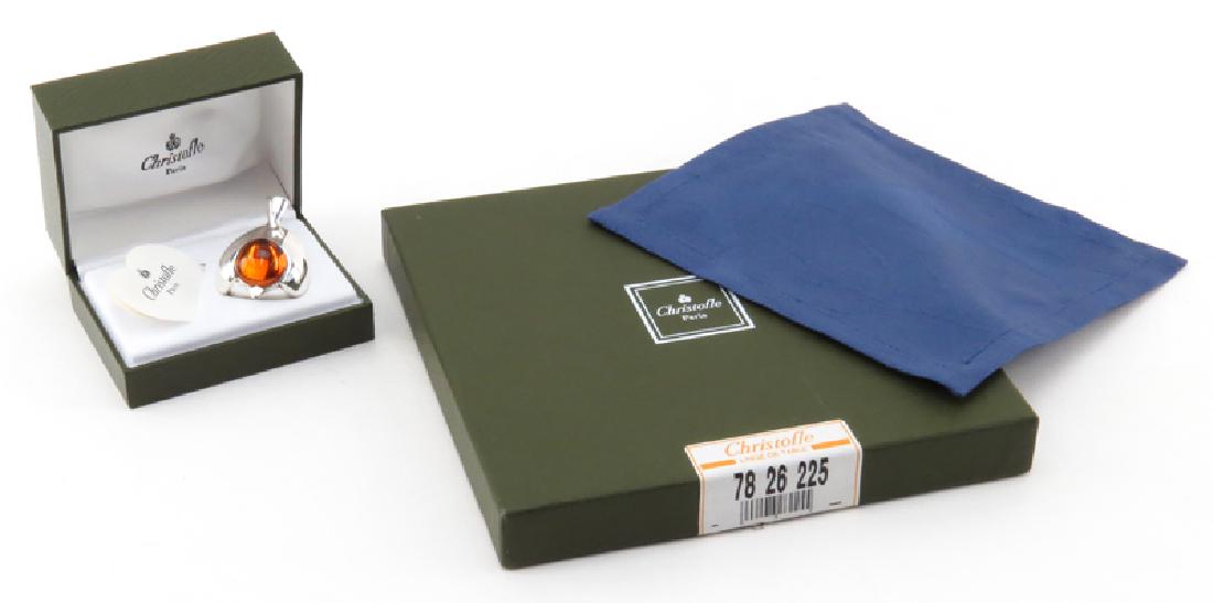 Grouping of Two (2) Christofle Tabletop Items in (1 of 3)