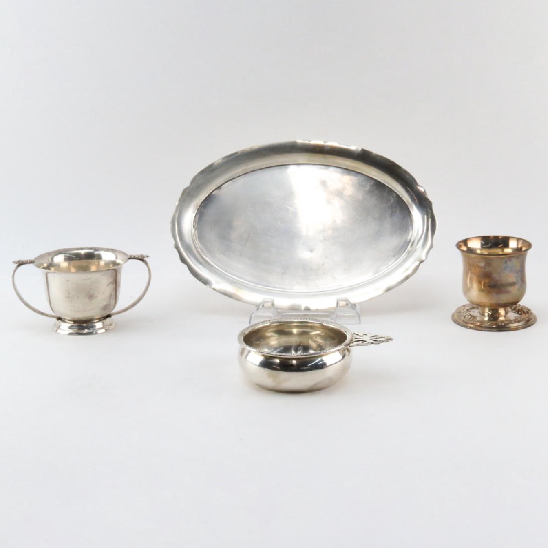 Four (4) Piece Lot of Sterling Silver Table Top Items. (1 of 3)