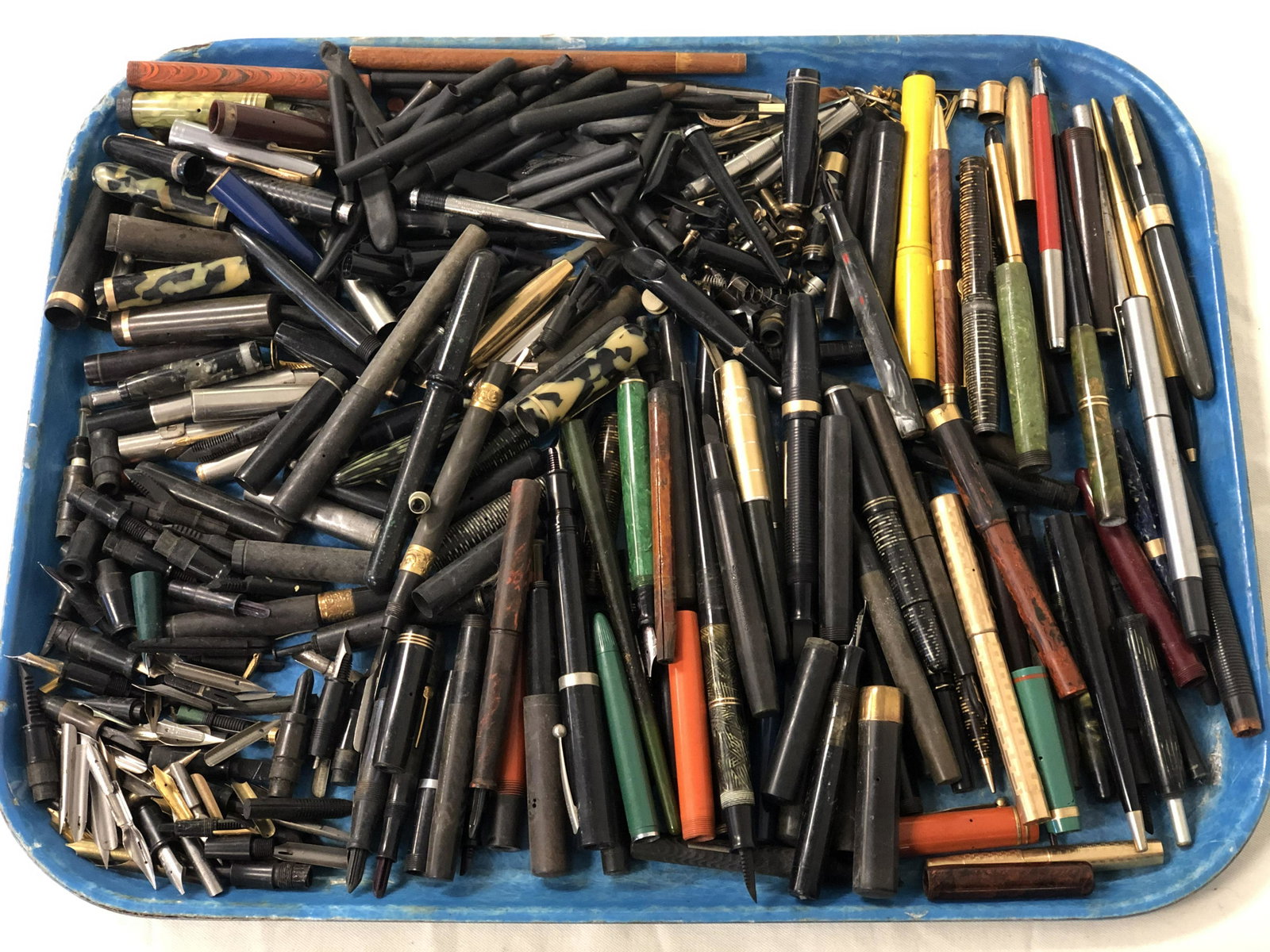 Asst Fountain Pen Parts, Parker, Waterman, More: Asst Fountain Pen Parts, Parker, Waterman, More - Conklin, WearEver, Nibs, Cases + More
