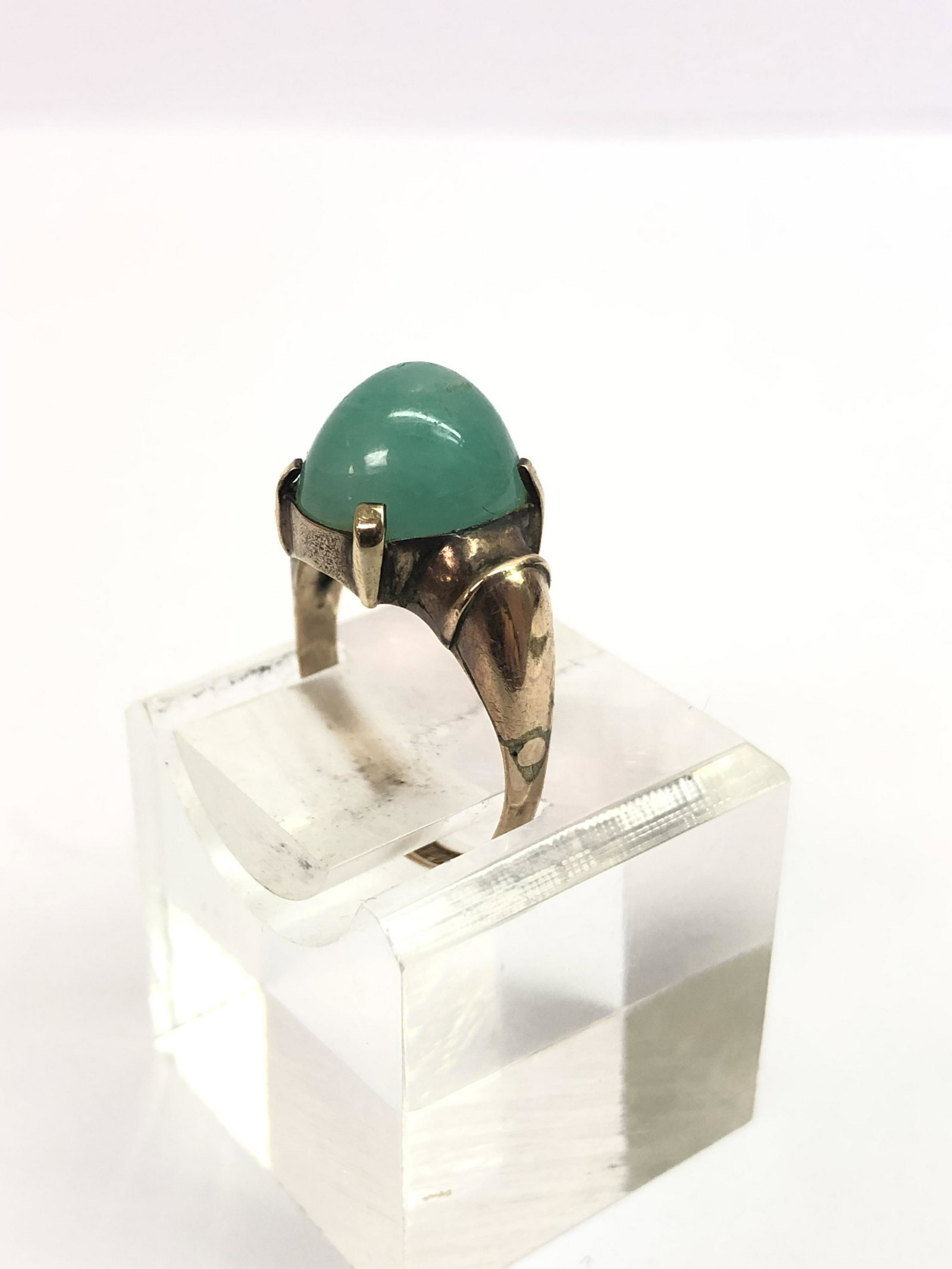 Vintage 14K Gold Jade Ring (1 of 4)