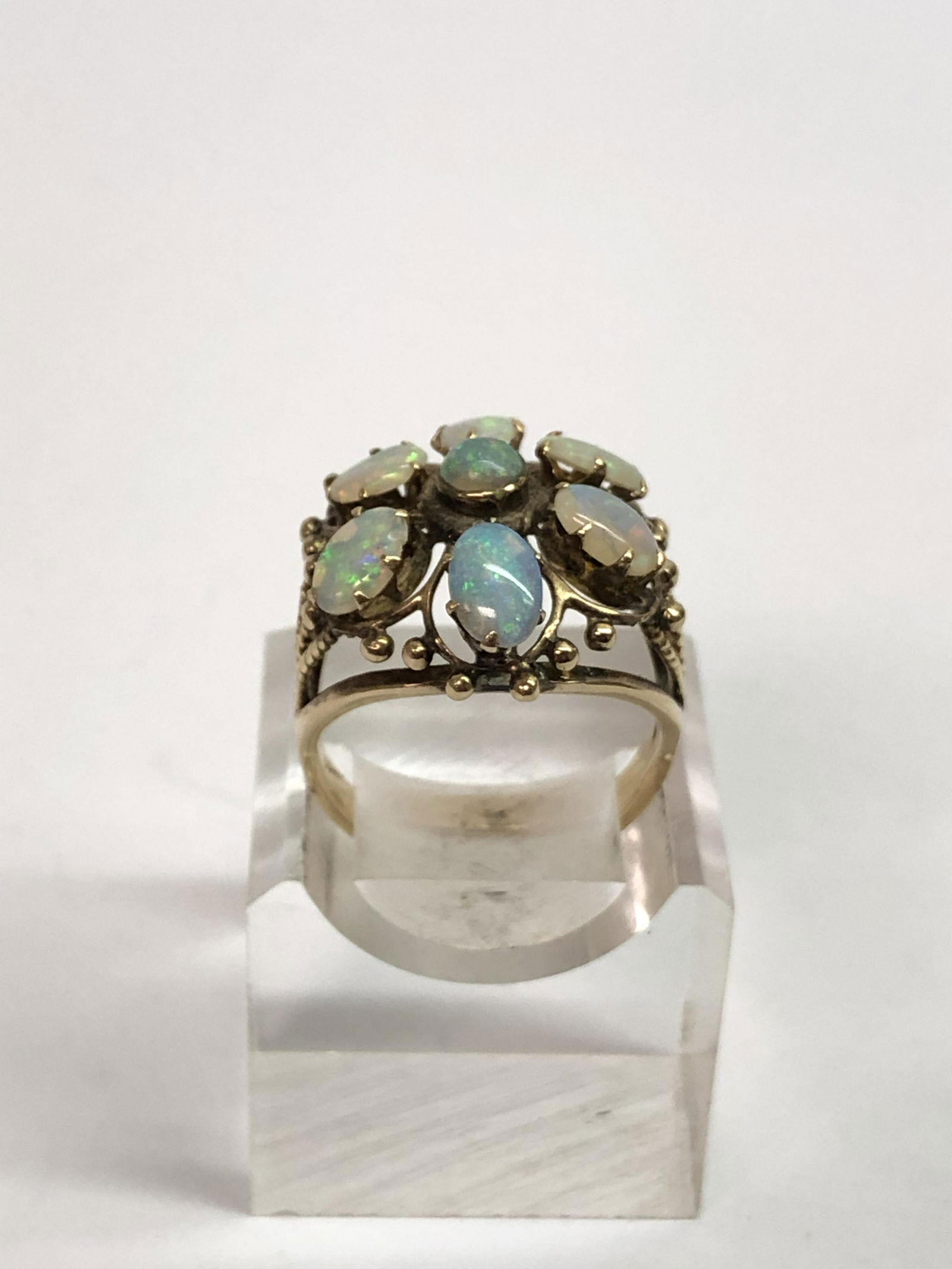 Vintage 10K Gold Opal Cocktail Ring (1 of 5)