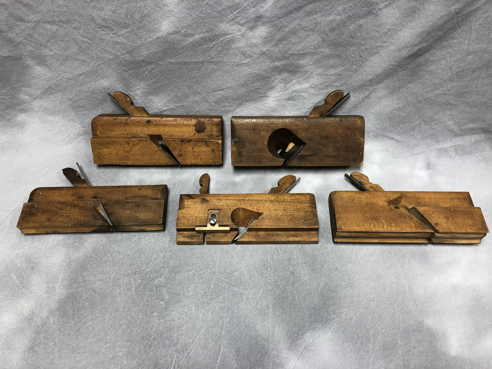 (5)Vtg 'Sandusky Co.' Wood Planes: (5)Vtg 'Sandusky Co.' Wood Planes