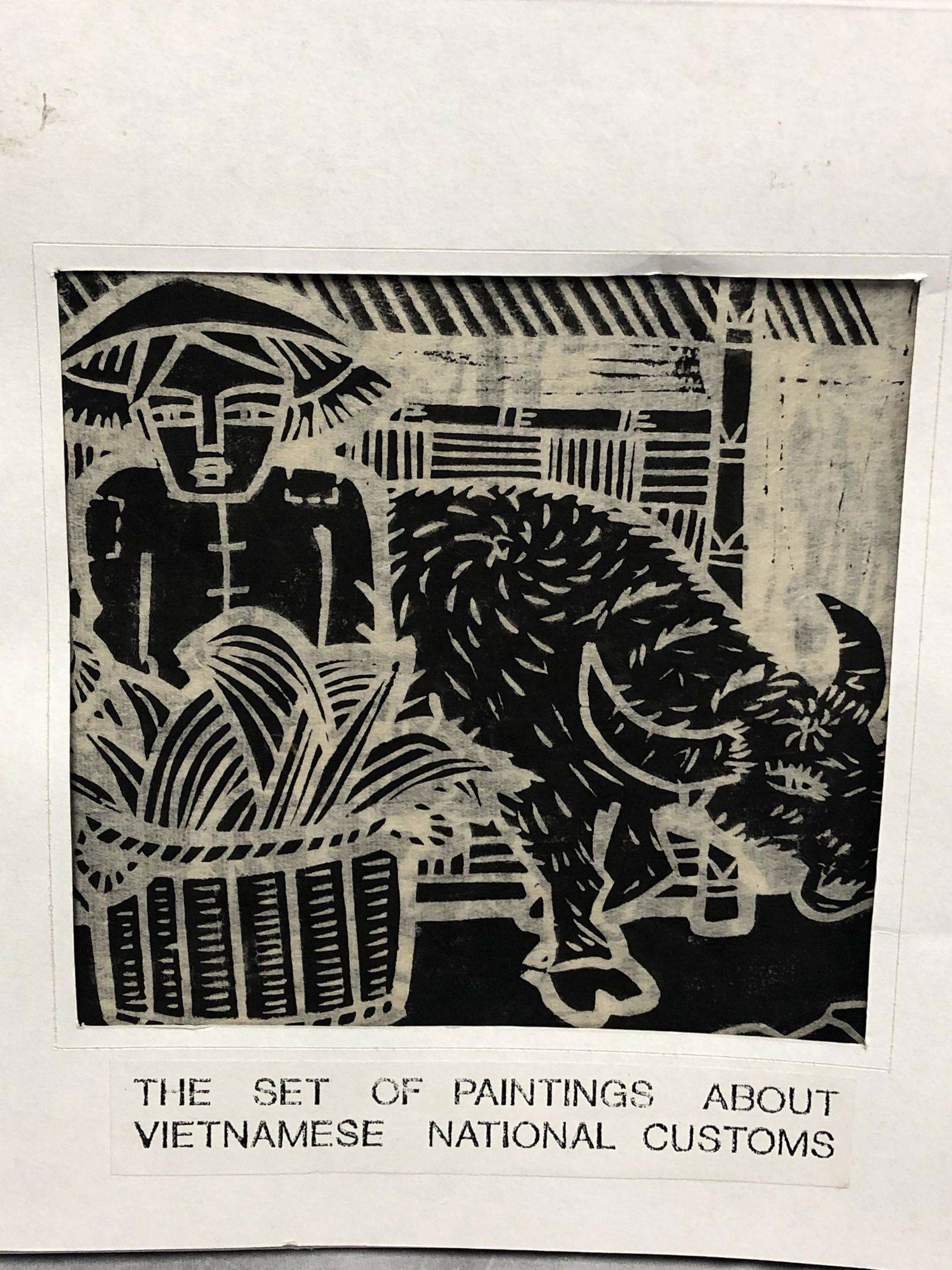 10 Signed ''Dinh Viet Luc'' Wood Block Prints (1 of 7)