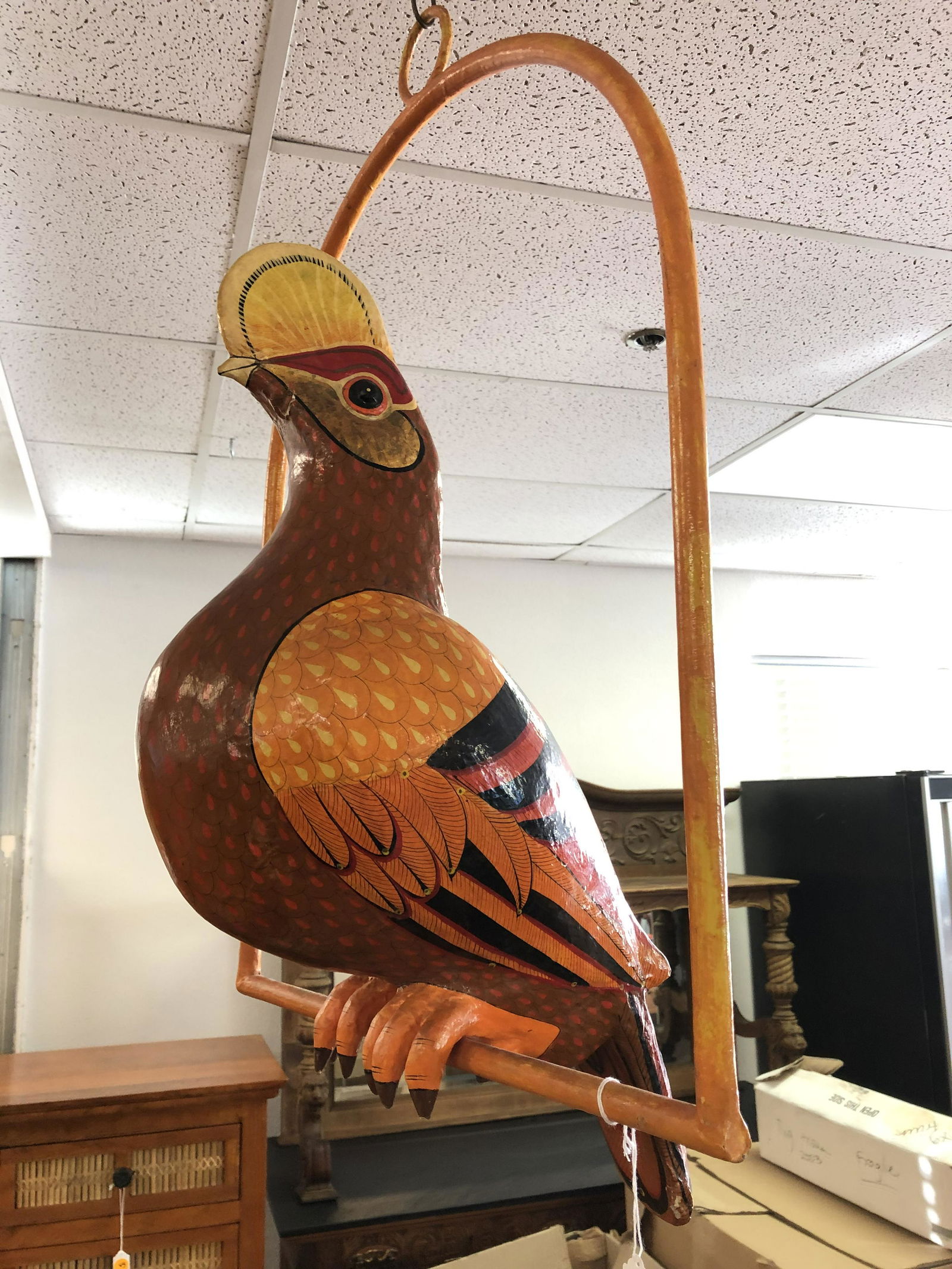 Signed #d, Paper Mache Bird ''Sergio Bustamante'' (1 of 8)