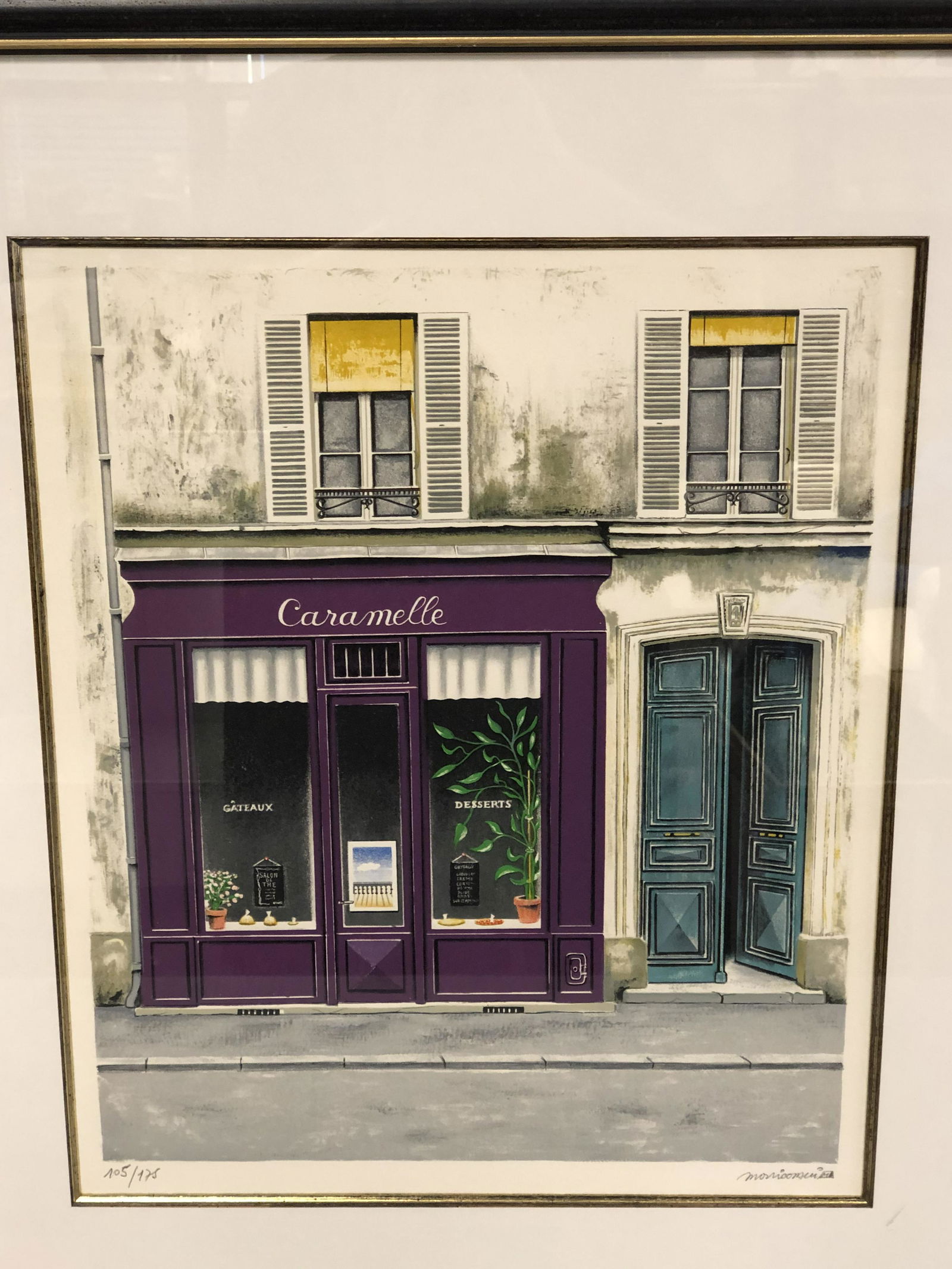 Signed, Angelo Mozziconacci, Lithograph: Signed, Angelo Mozziconacci, Lithograph - Signed #d, Italian Street Scene