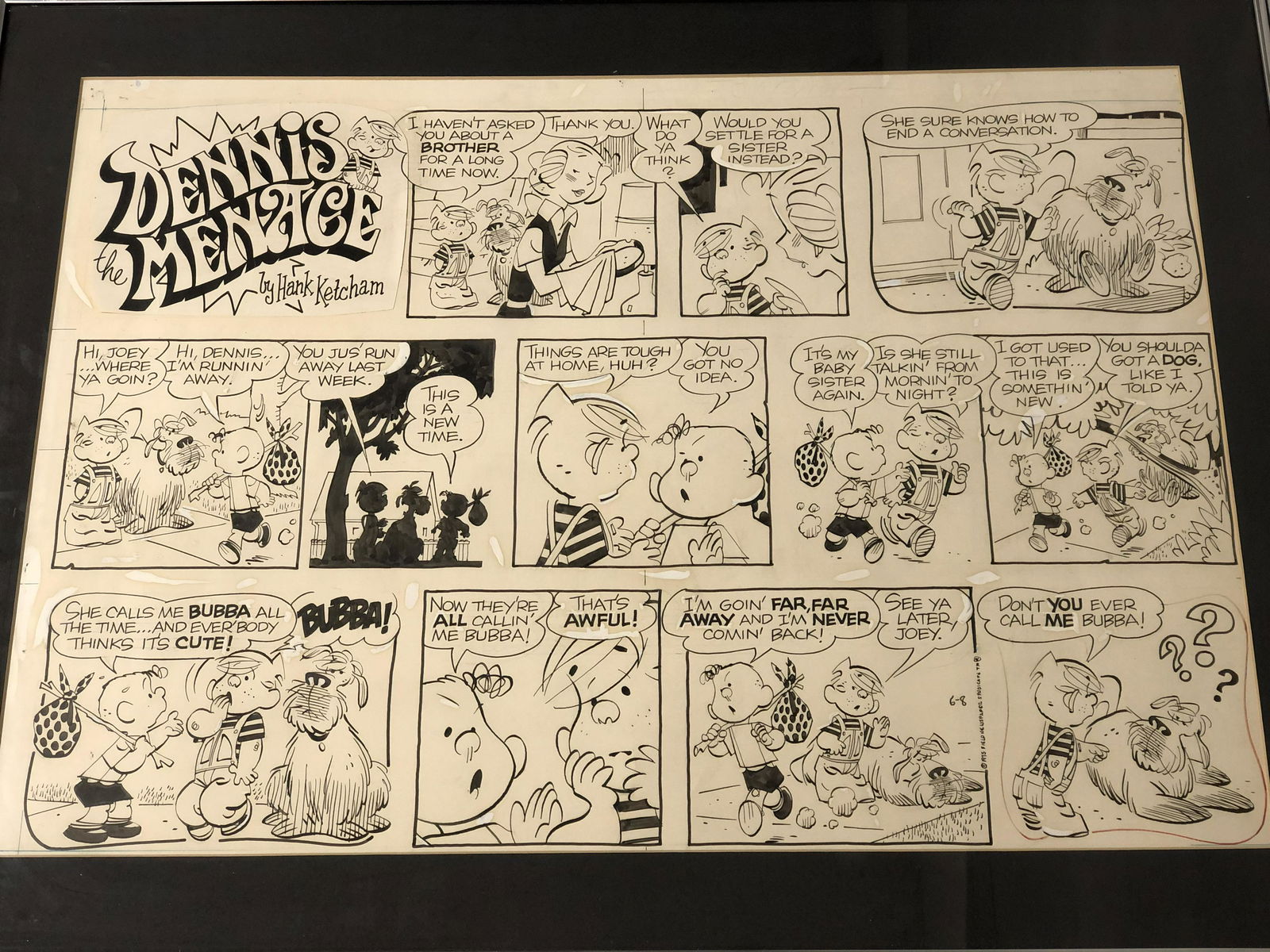 Original 1975 'Hank Ketcham' Dennis The Menace (1 of 4)