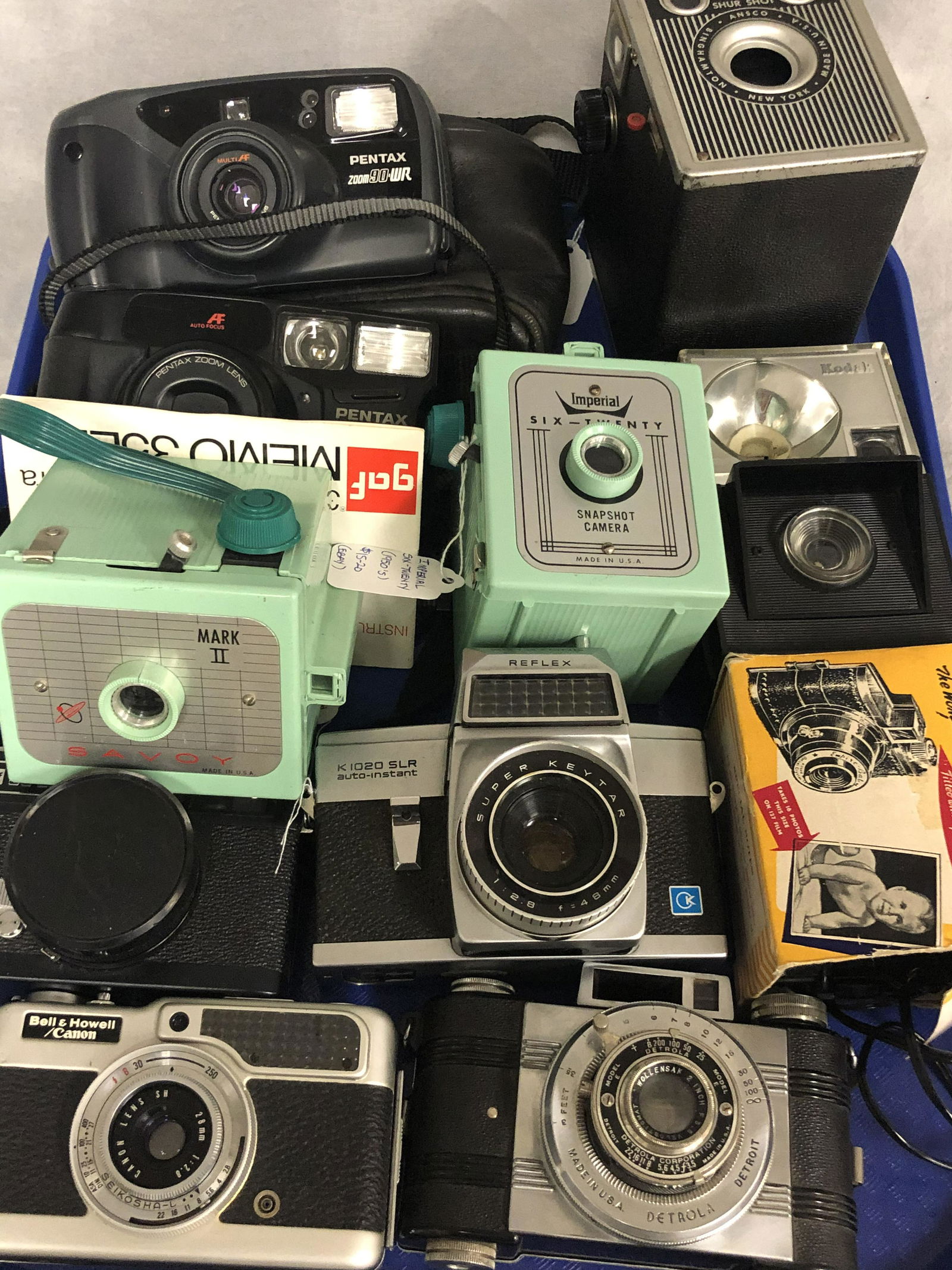 Vtg,Asst Cameras -Detrola, Pentax, More - UNTESTED (1 of 10)
