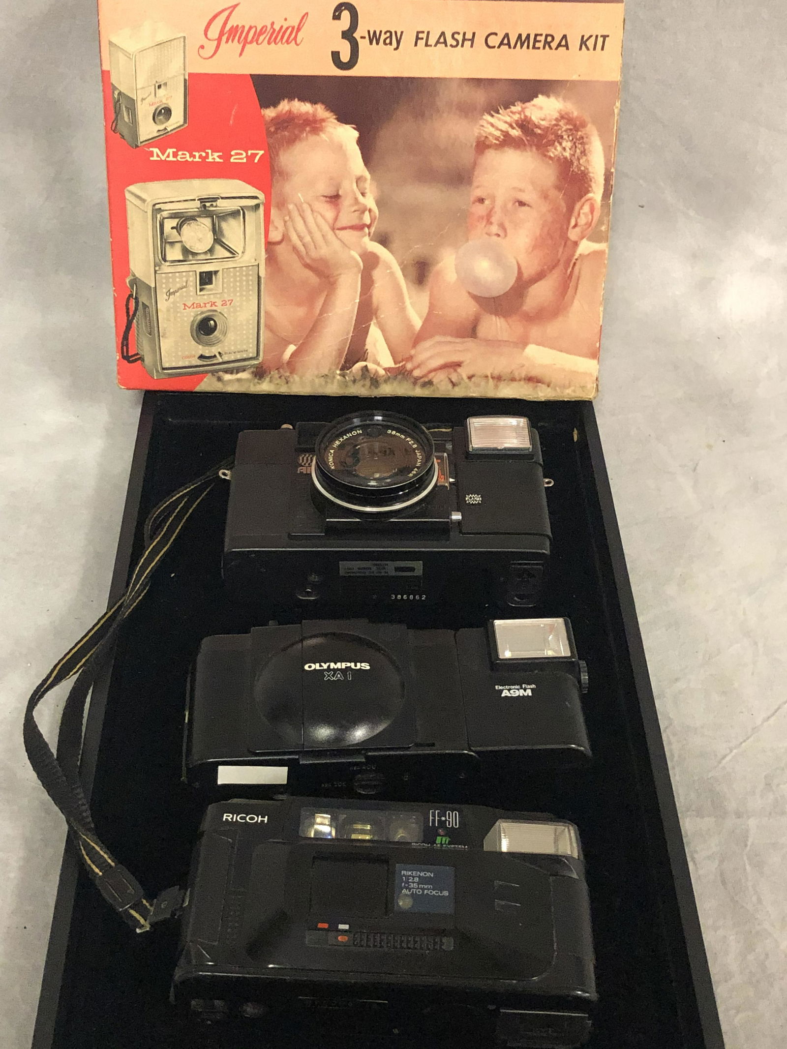 (4)Asst Cameras, Olympus, Konica, More - UNTESTED (1 of 5)