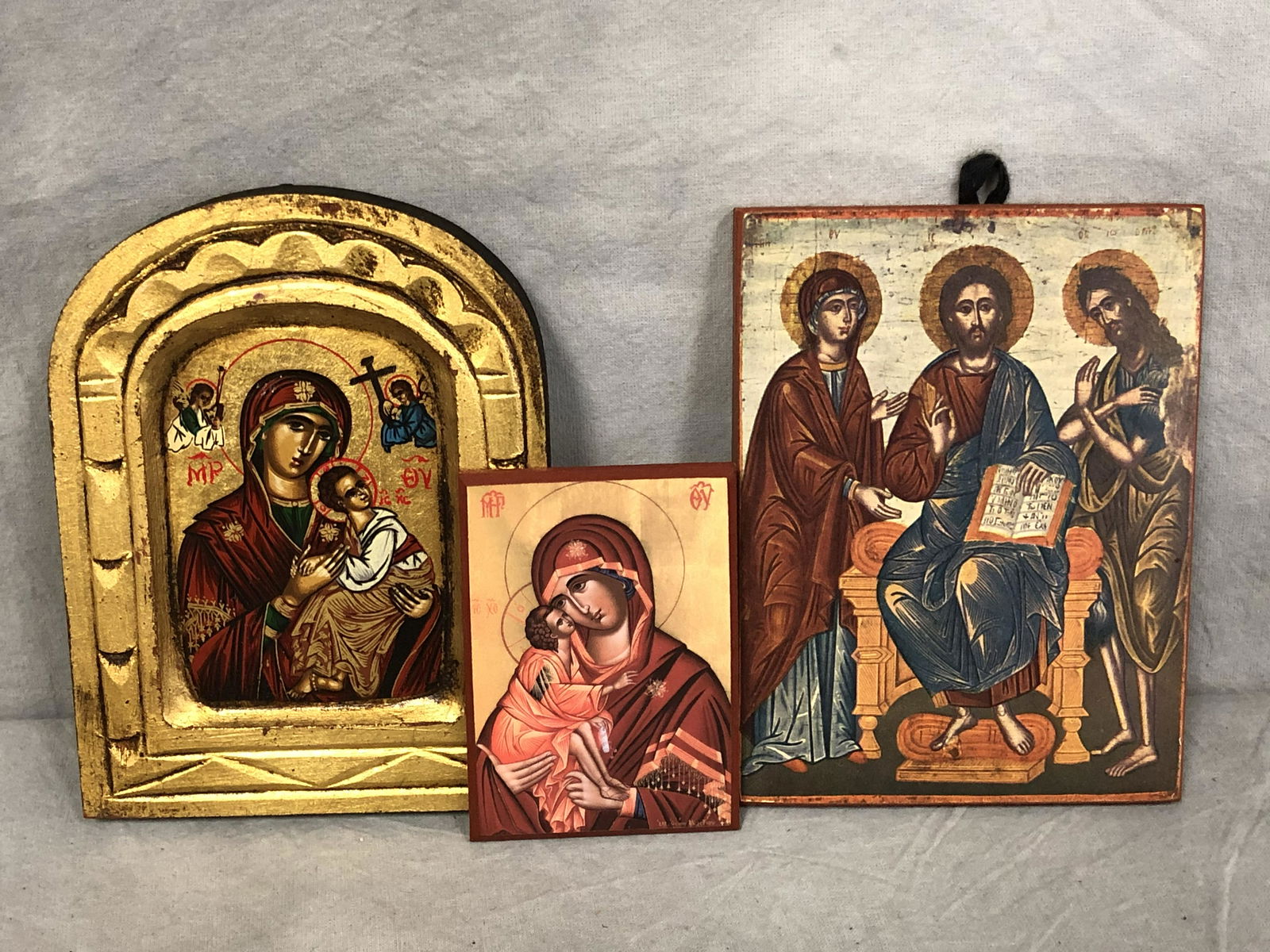 (3)Wooden Religious Icons (1 of 9)