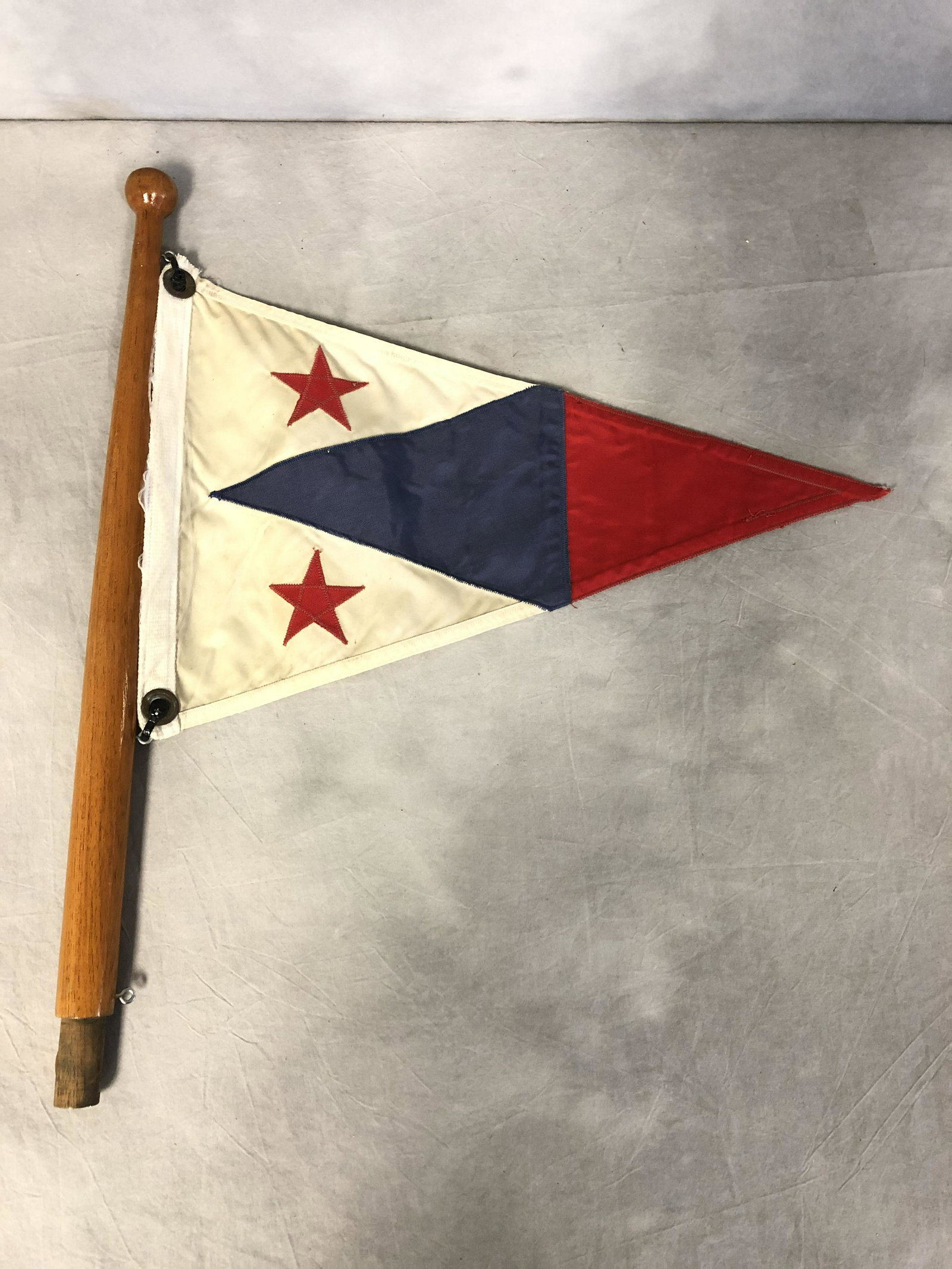 St.Francis S.F. Yacht Club Wood Boat Flag: St.Francis Yacht Club Wood Boat Flag - St.Francis of San Francisco