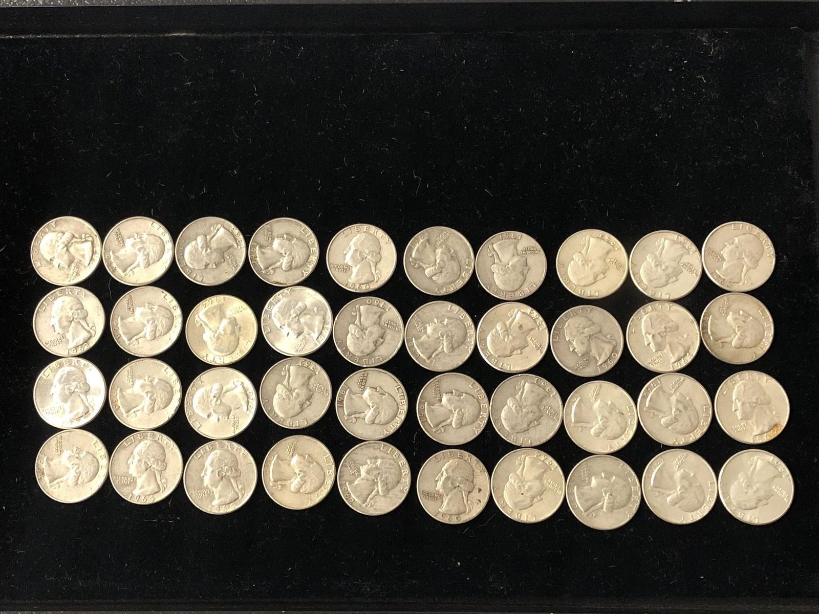 (40)1960-64 90% Silver Quarters - Asst Mints (1 of 3)