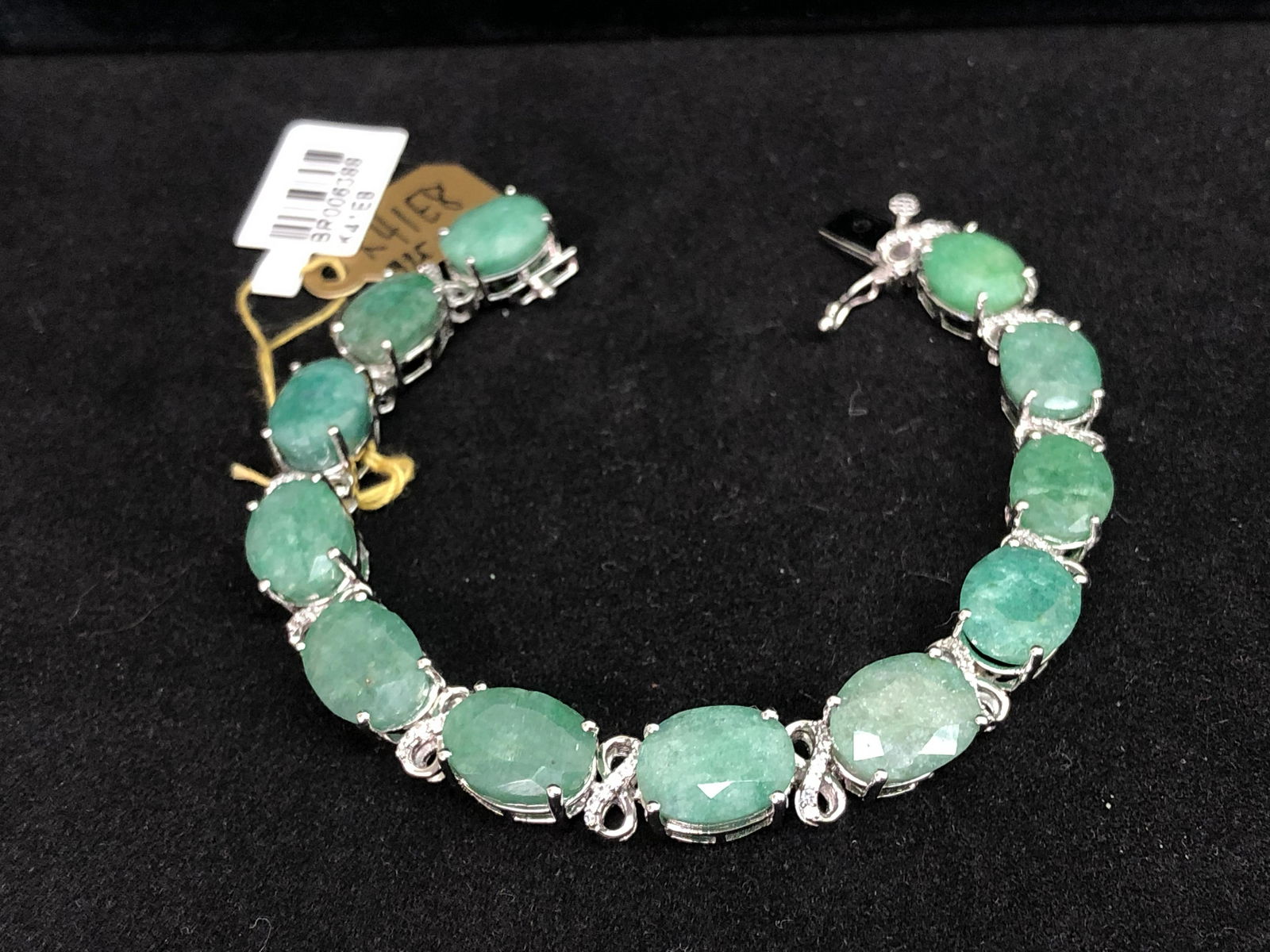 Certified, Emerald Sapphire Bracelet (1 of 6)