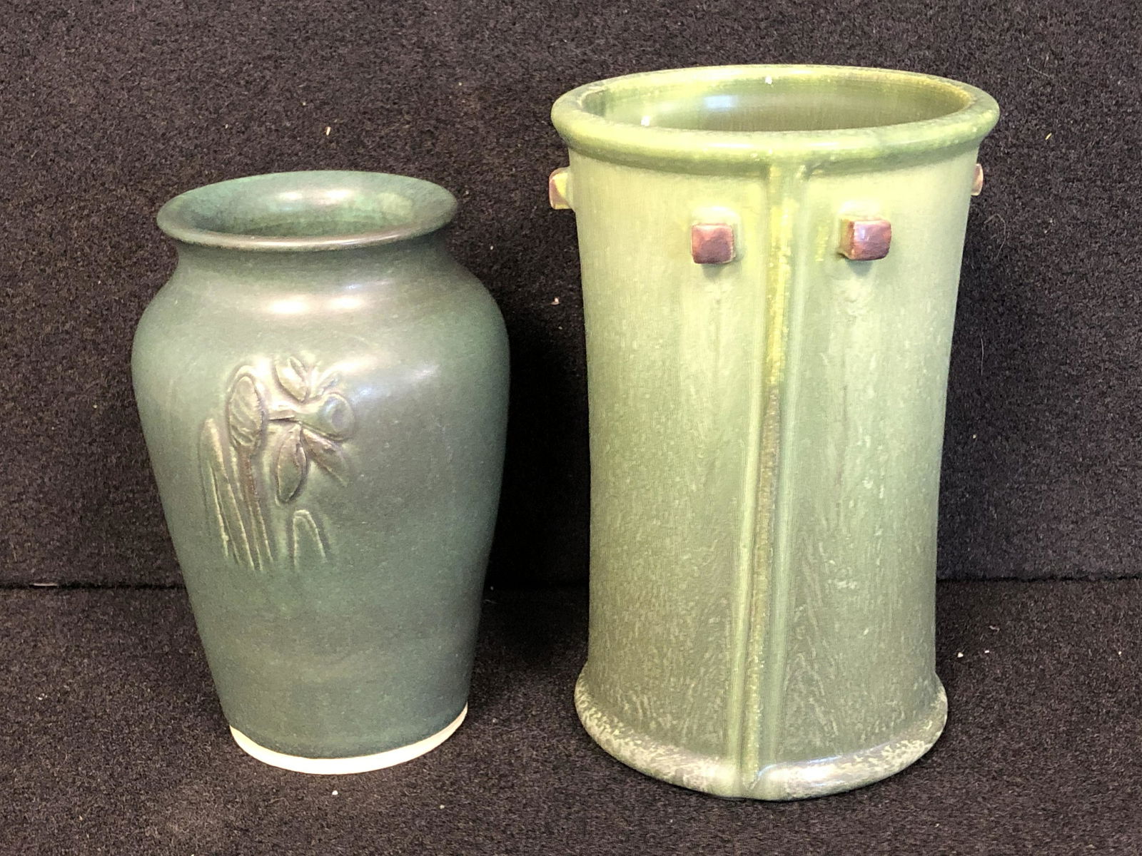 (2)Signed, 'Door' Pottery Vases (1 of 7)