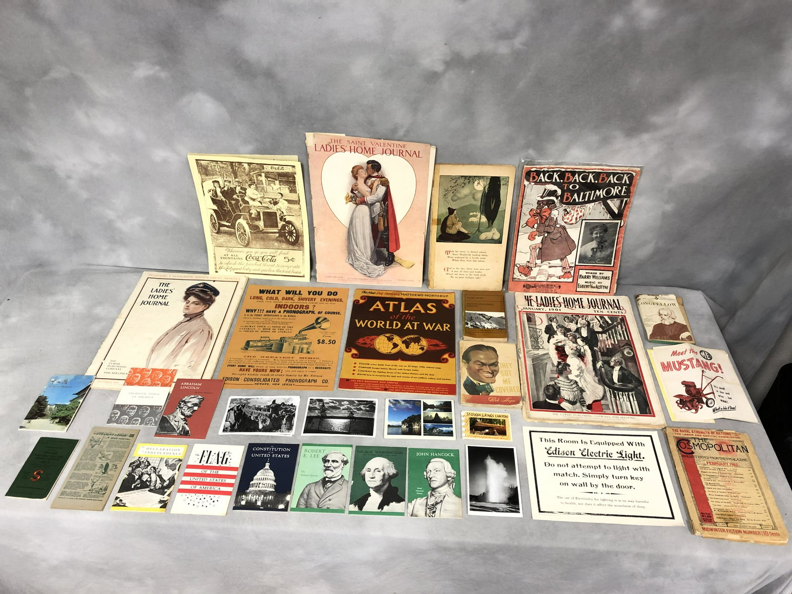 Asst Ephemera, Postcards, Sheet Music + More: Asst Ephemera, Postcards, Sheet Music + More