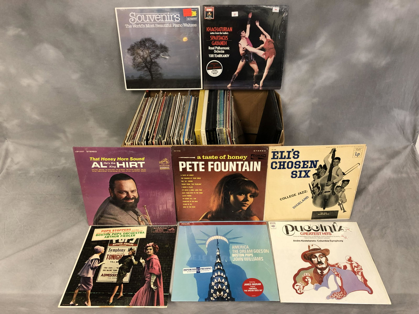 (80+) Vintage Vinyl Albums - Asst Artists, (5) Volume: (80+) Vintage Vinyl Albums - Asst Artists, (5) Volume Sets, Jazz, Classical, Piano & More