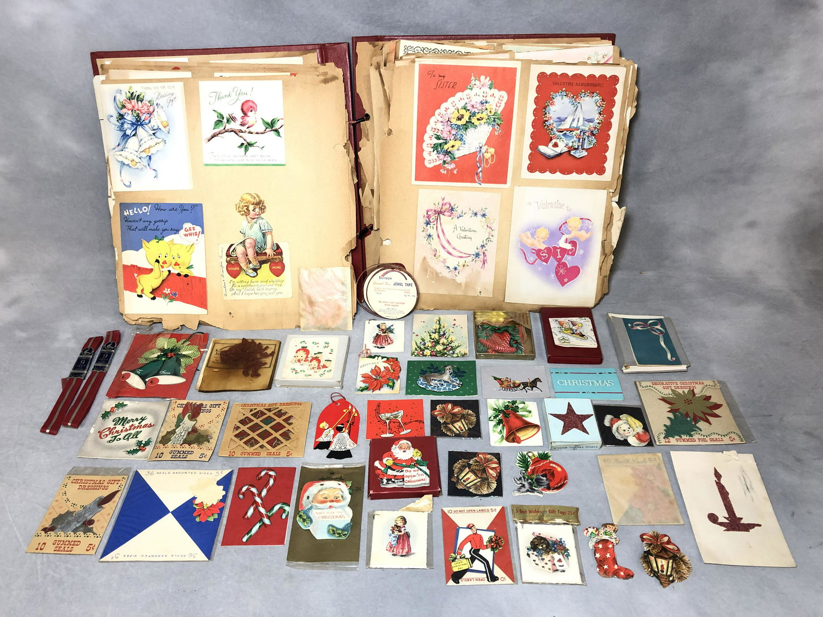 Vtg Greeting Cards, Xmas Cards & Scrapbook - Scrapbook (1 of 10)