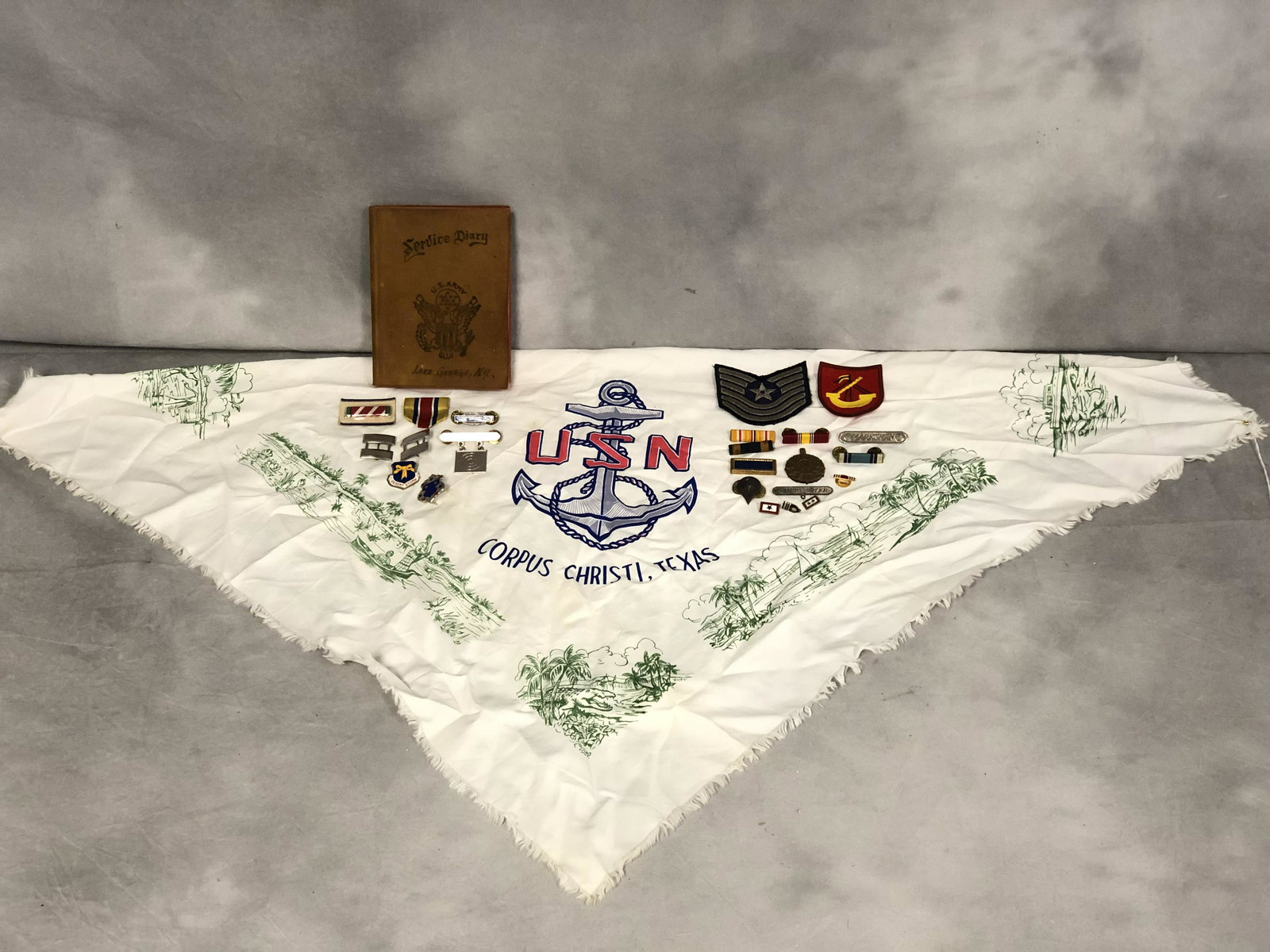 WWII Military Items, Diary, Patches, More - Asst Pins, (1 of 7)