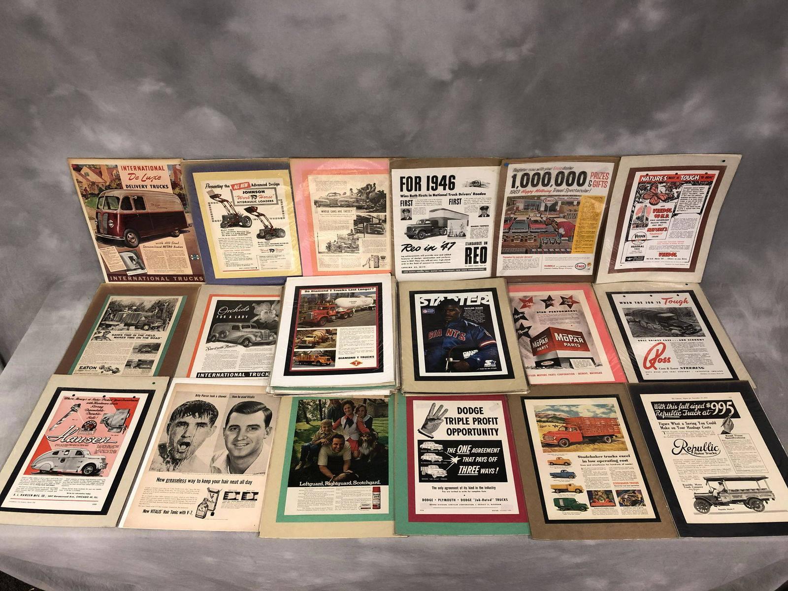 (47)Vtg Advertising Ads, Sports, Beer & More: (47)Vtg Advertising Ads, Sports, Beer & More - Tractors, Trucks, Cars & More