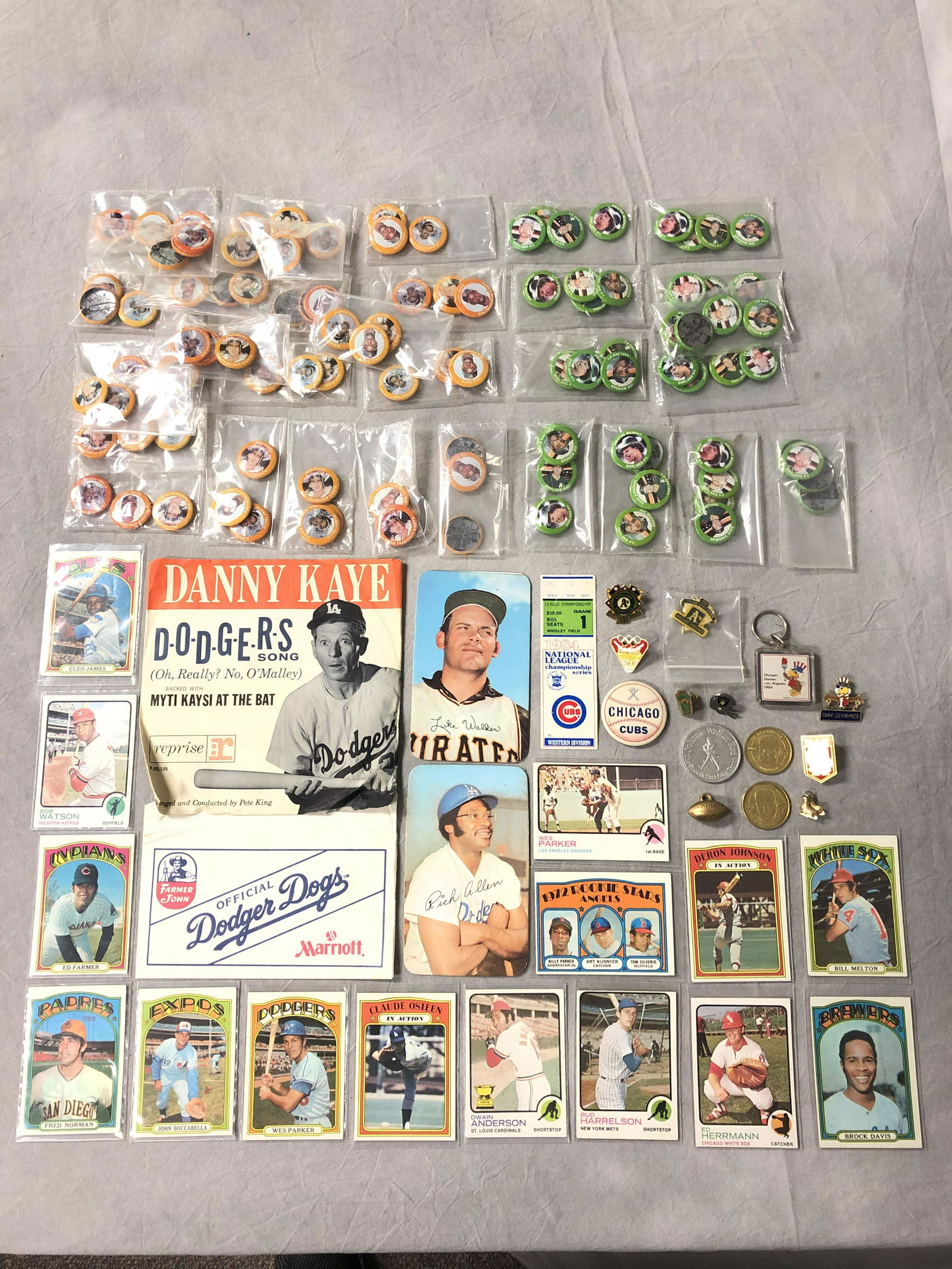 Collection of Sports Items - Oakland A's Pins, S.F. (1 of 5)