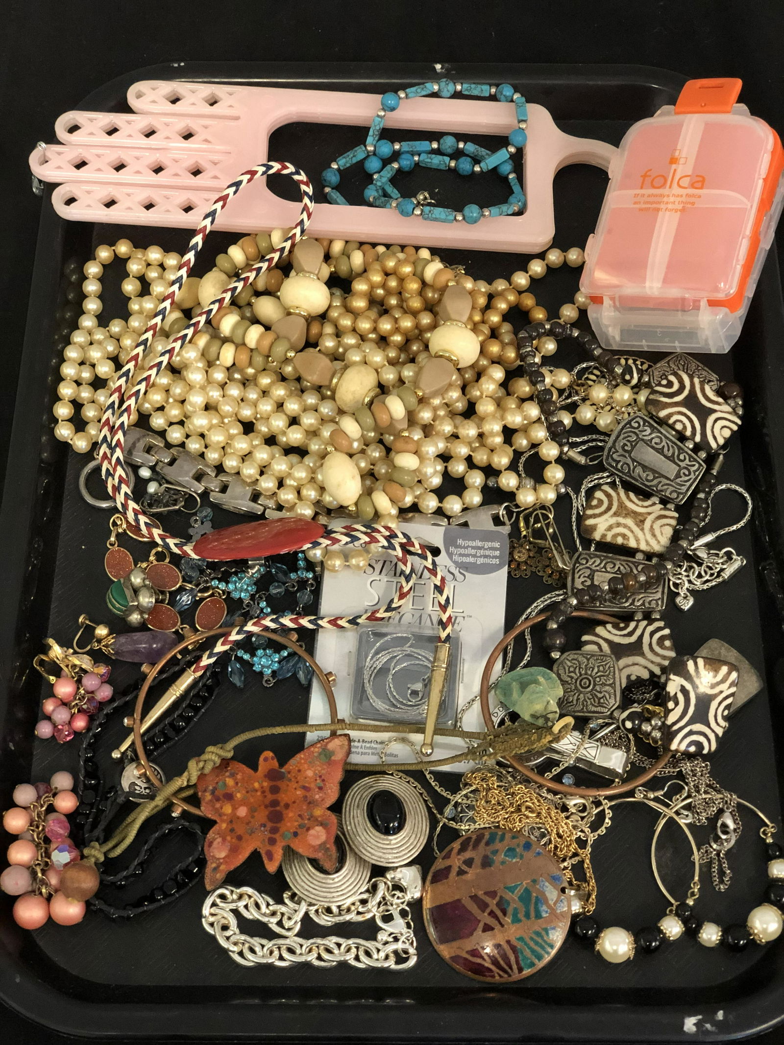 Asst Costume Jewelry & More - Earrings, Necklaces, (1 of 4)