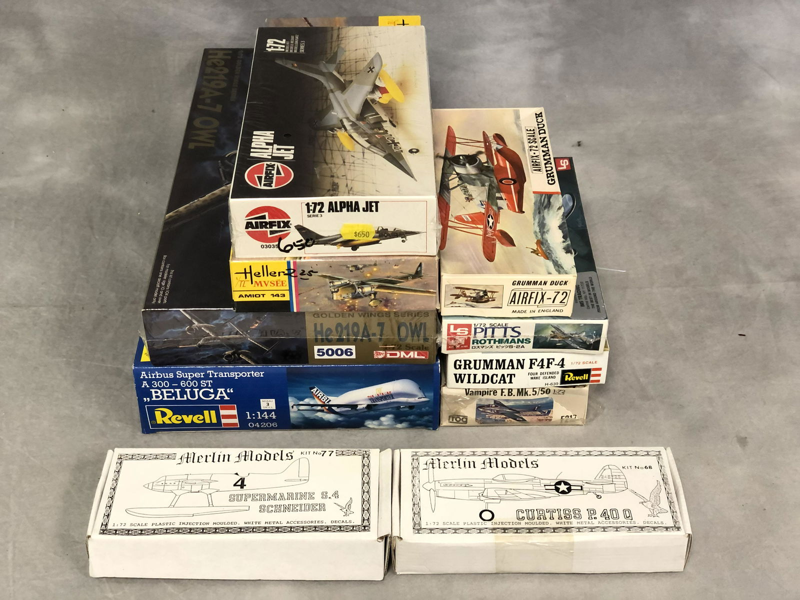 (10)Vtg New Old Stock Model Airplane Kits - Airfix, (1 of 5)