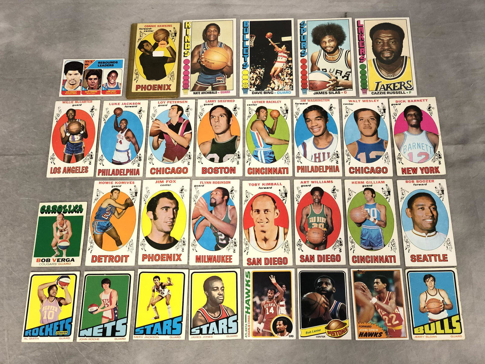 (30)1969-70 Topps Basketball Trading Cards - Various (1 of 7)