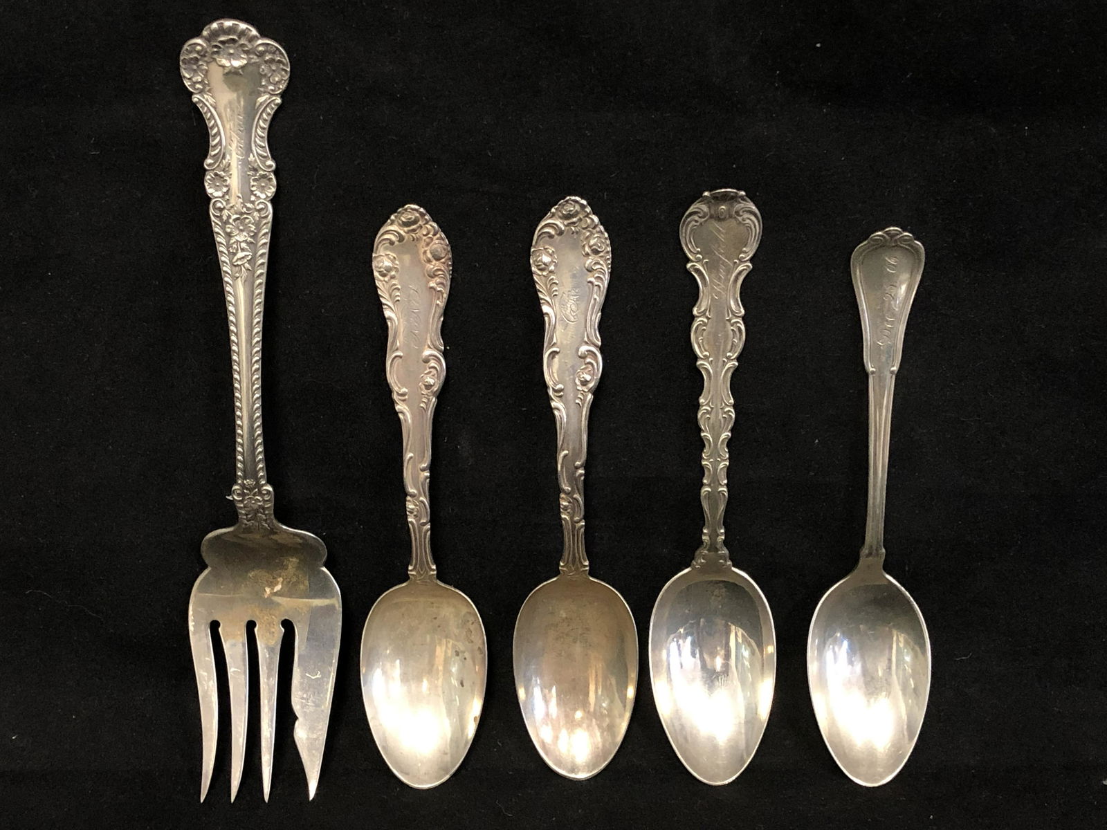 Antique,Asst Sterling Gorham Silverware - Various (1 of 9)