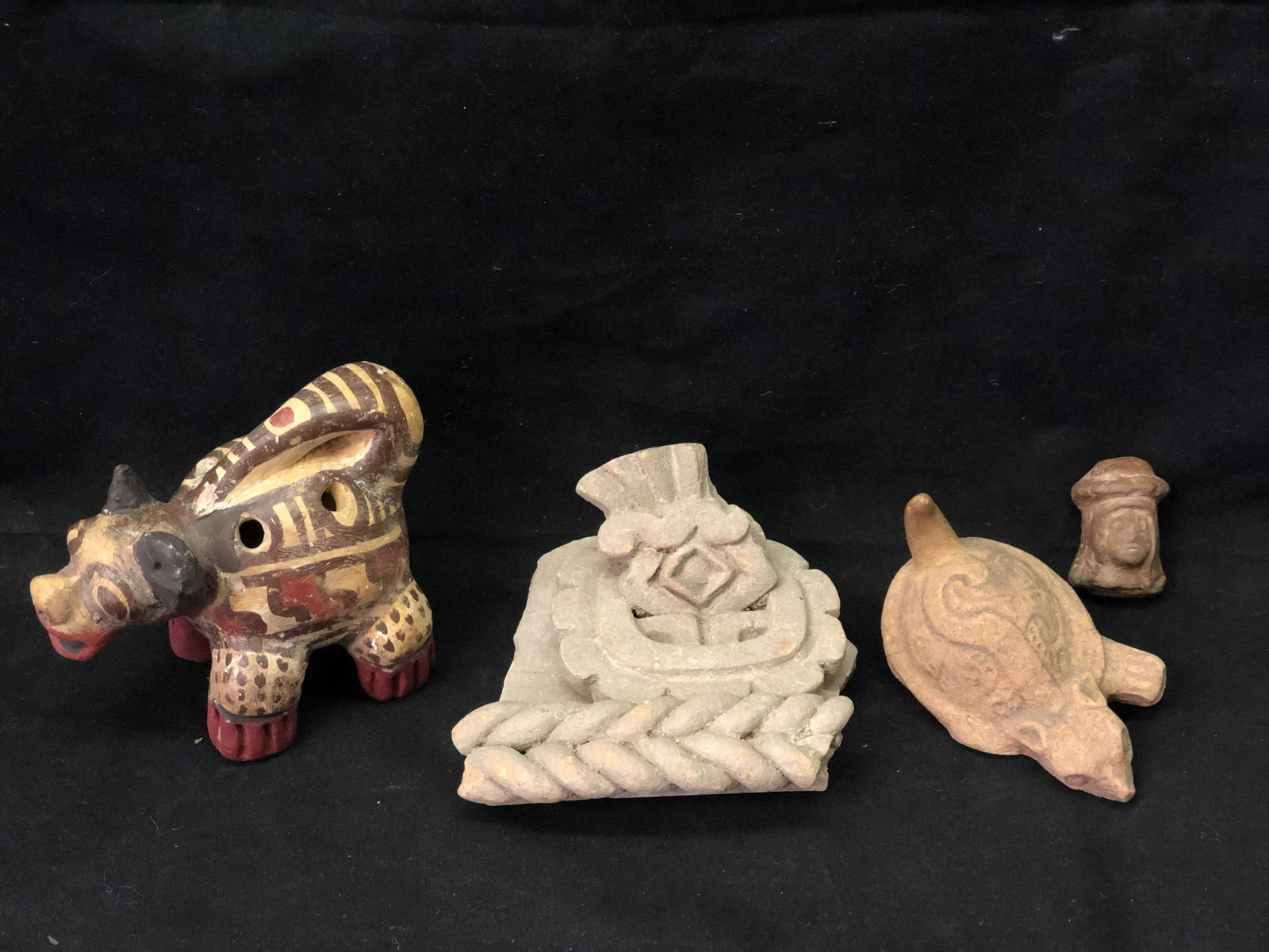 Pre-Columbian Pottery Pieces, Nazahreit - Figural: Pre-Columbian Pottery Pieces, Nazahreit - Figural Pieces, Architectural & Nazahreit Figure