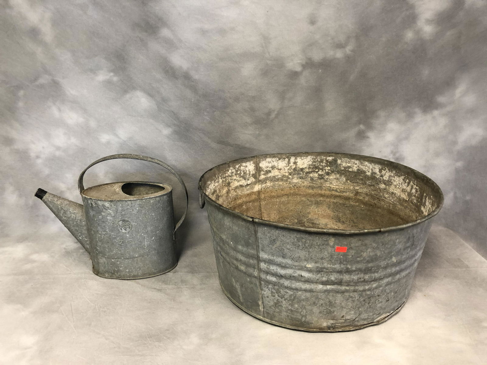 Large Galvanized Metal Tub, USS WaterCan (1 of 2)