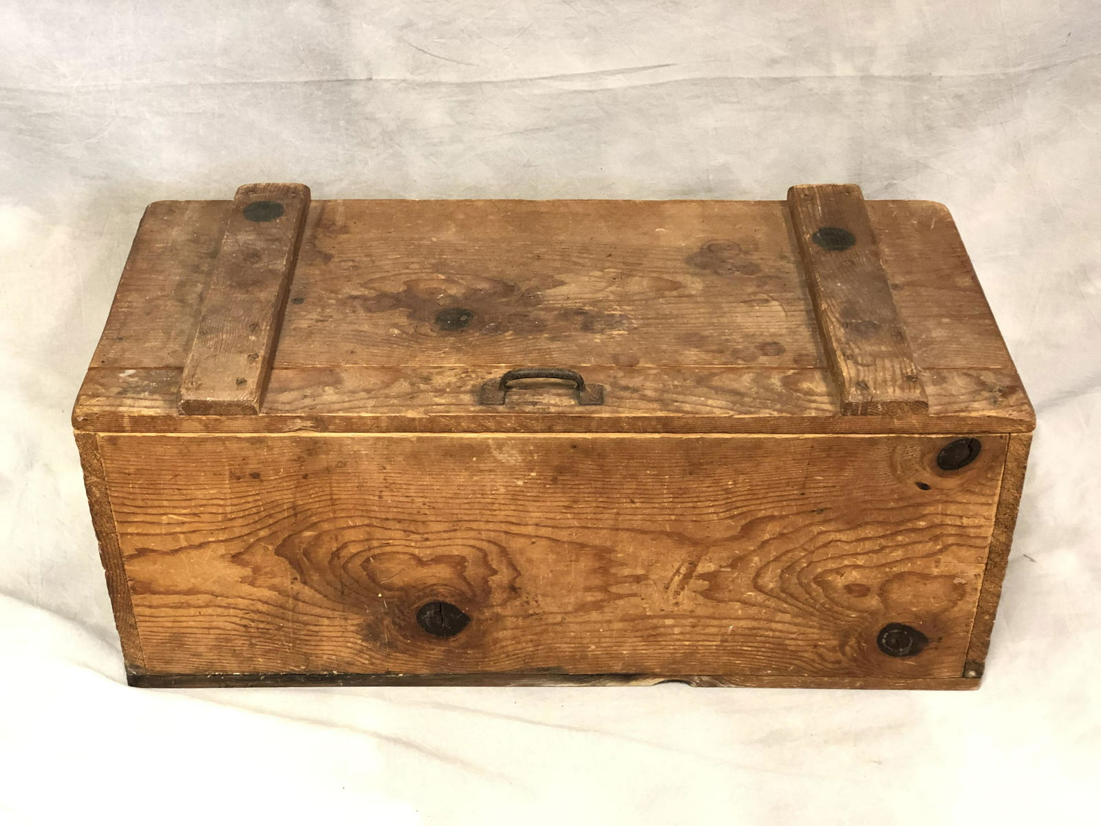 Vintage Wooden Chest/Trunk w/ Handles (1 of 4)
