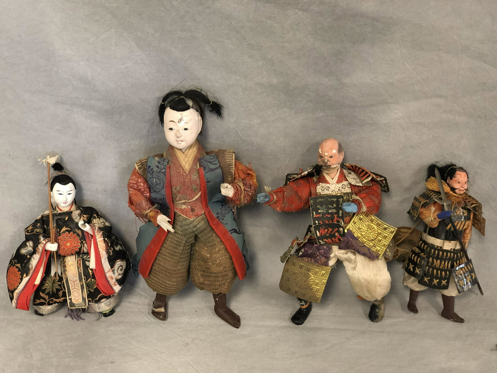 (4)Antique/ Vtg Japanese Figures - Various Sizes (1 of 9)