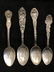(4)Sterling Art Nouveau Tablespoons