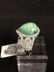 Certified Sterling Beryl Emerald Sapphire Ring - 4