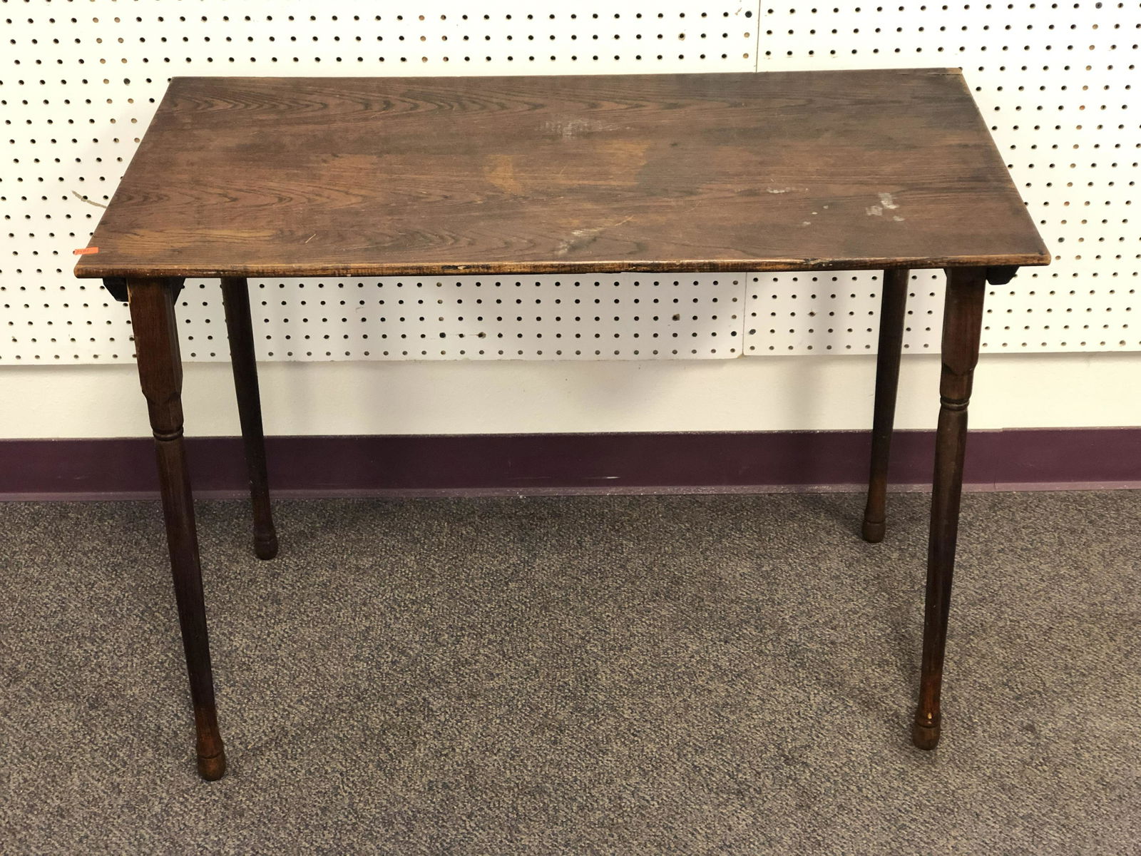 Antique Wooden Folding Table - 36'' x 18'' x 25.75'': Antique Wooden Folding Table - 36'' x 18'' x 25.75''