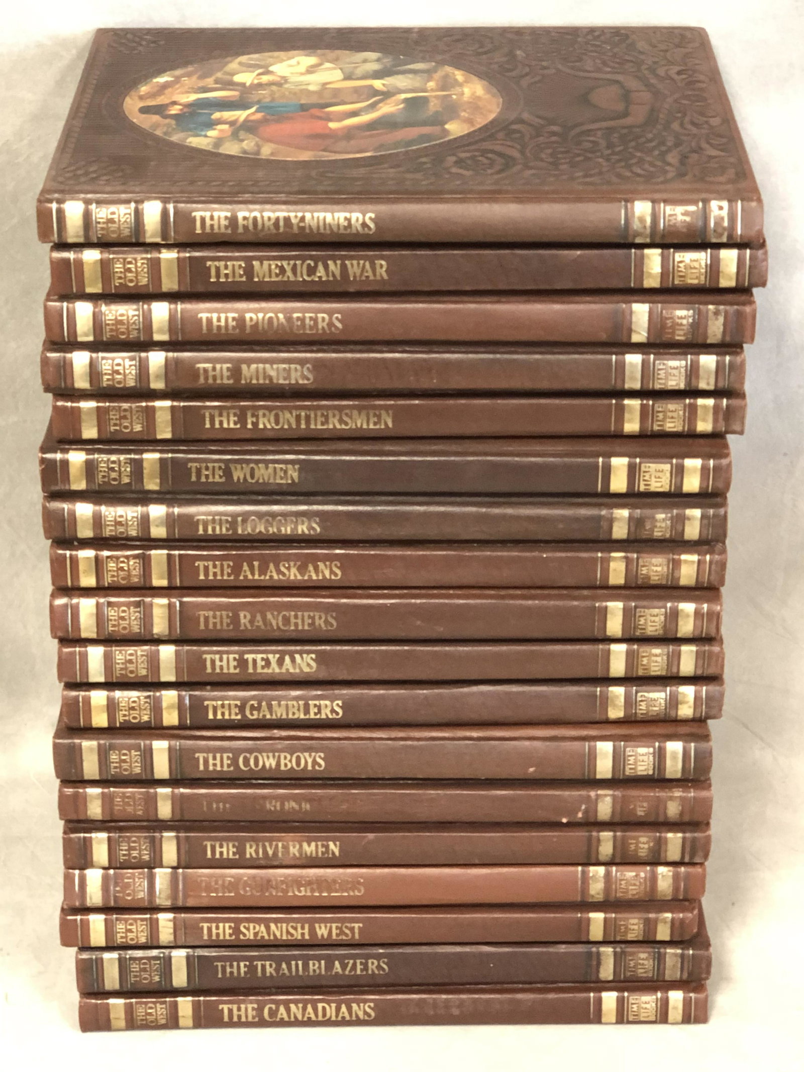 (17) 1970s The Old West Leatherbound Books: (17) 1970s The Old West Leatherbound Books