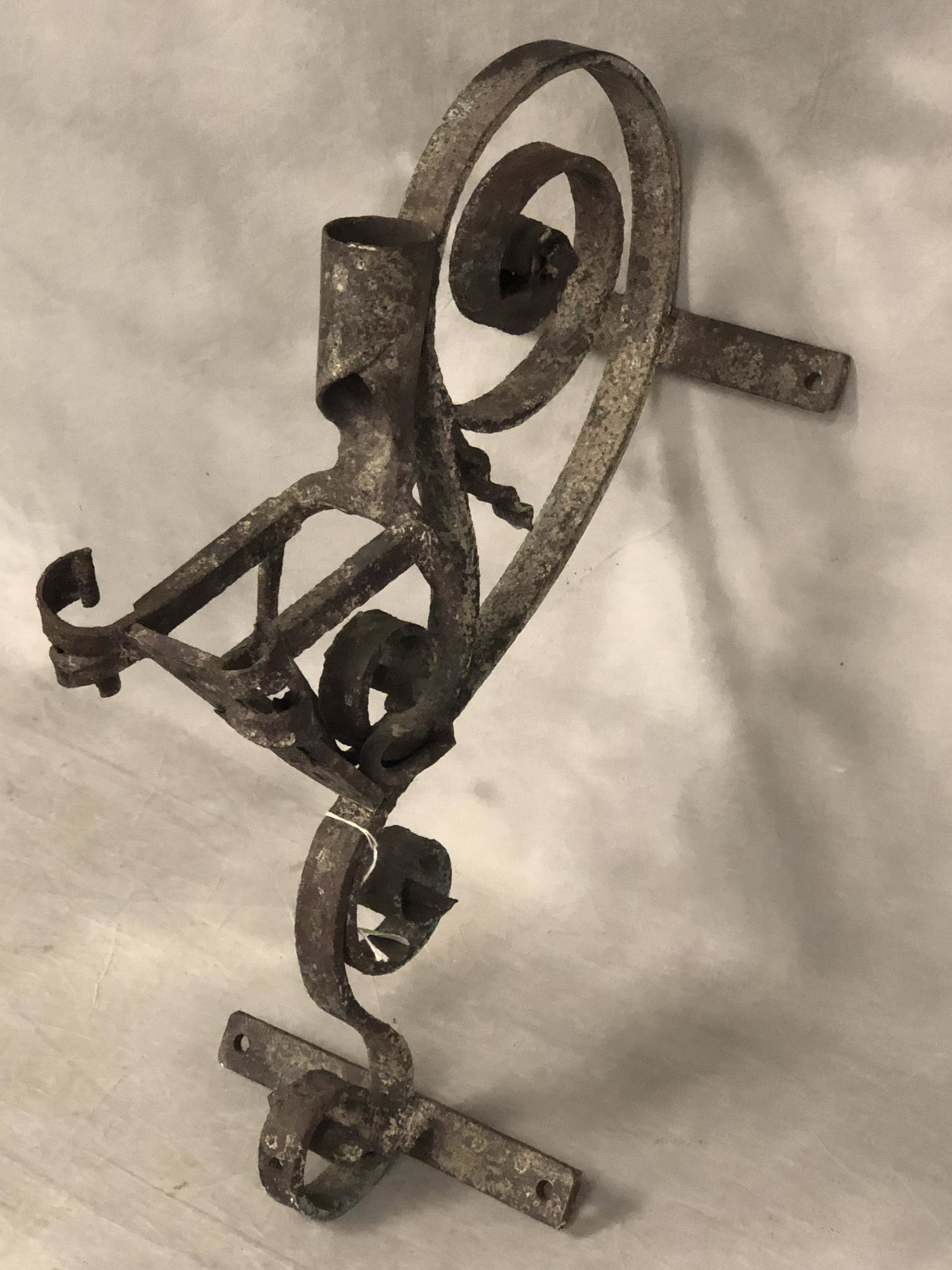 Late 18thC Wrought Iron Flag Holder - Banner / Flag (1 of 4)