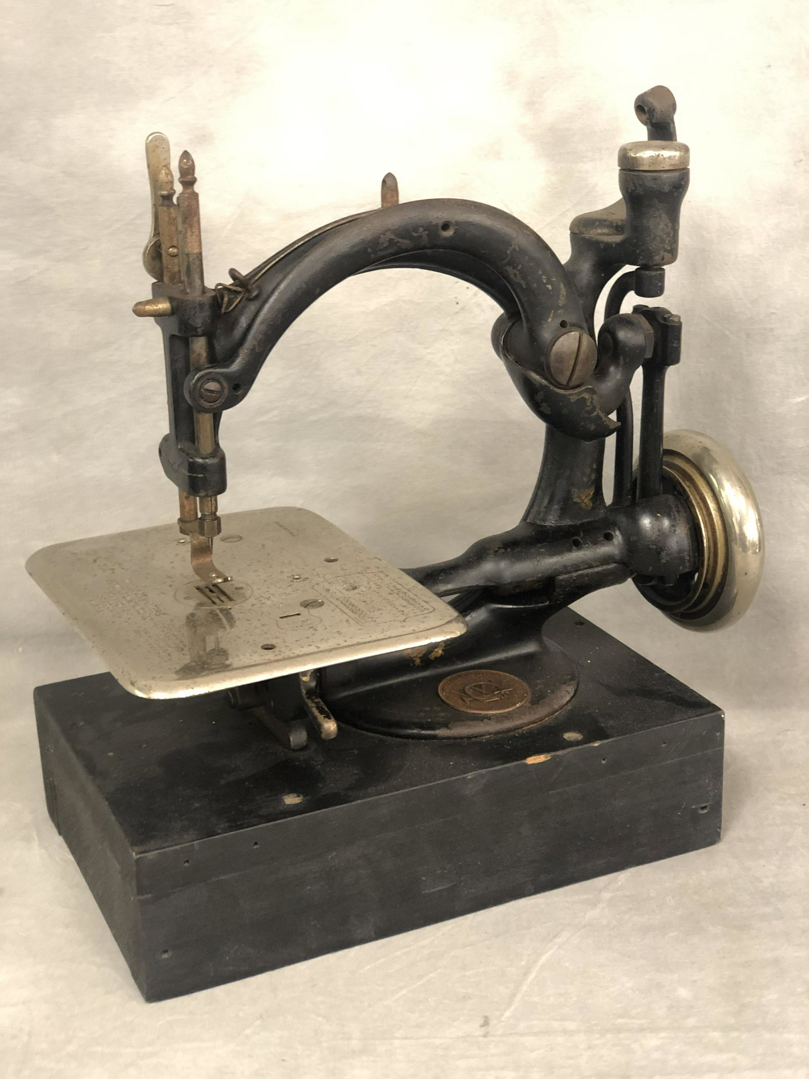 1800s Willcox & Gibbs Crank Sewing Machine - Hand (1 of 6)