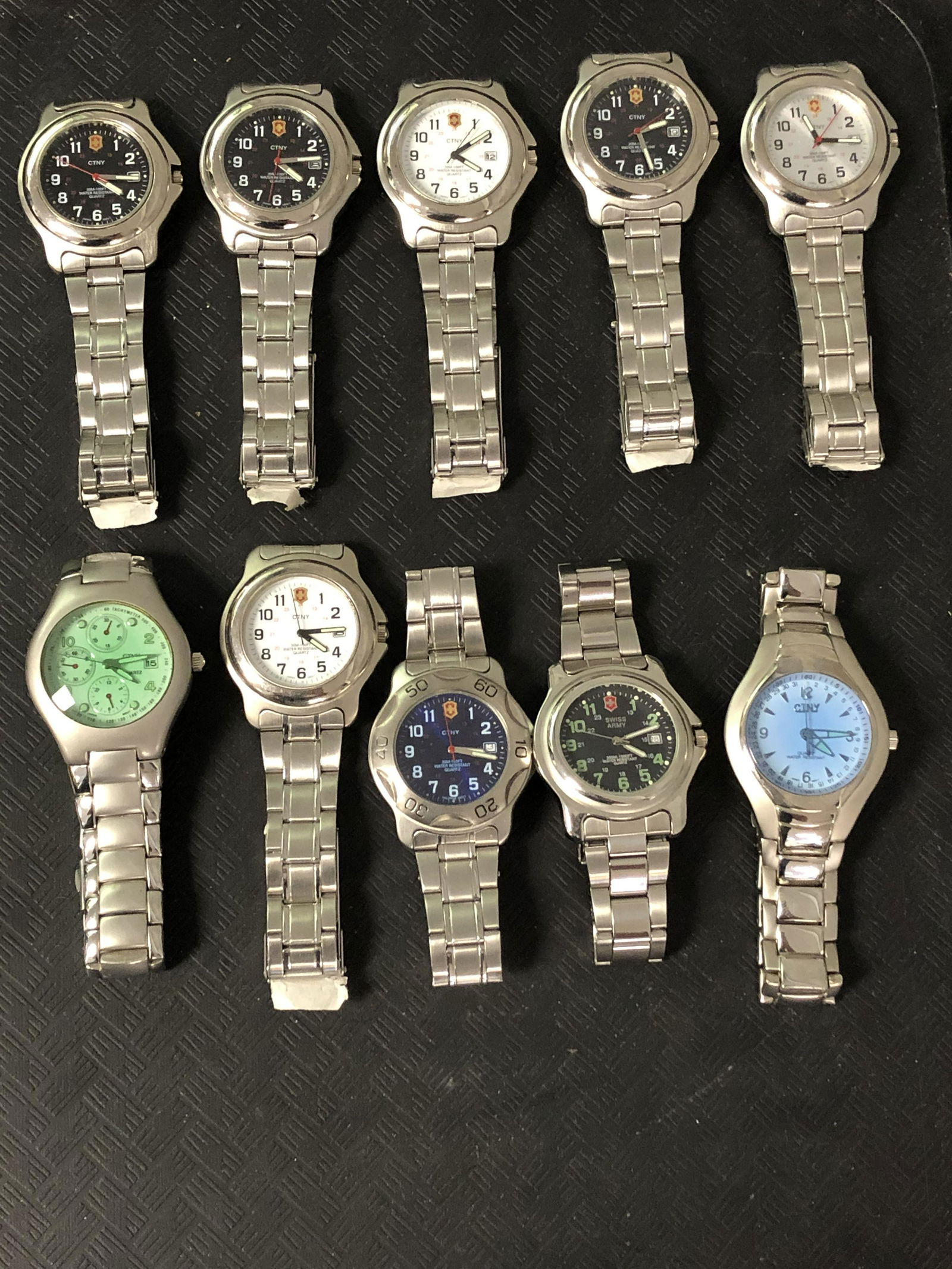 10 new Asst Ctny Wrist Watches Quartz Water